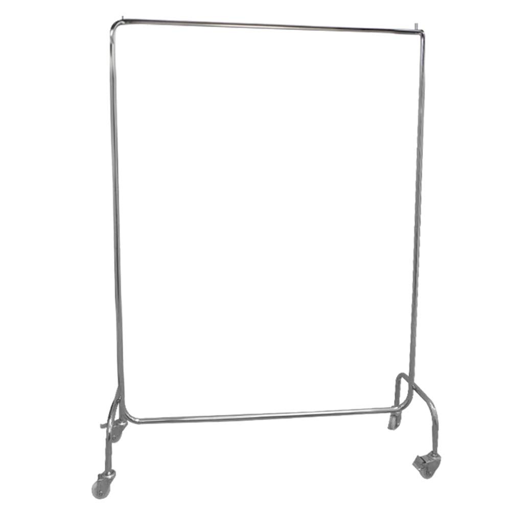 Stainless Steel Garment Rack on Wheels - Silver 150CM for Clothing Store & Home