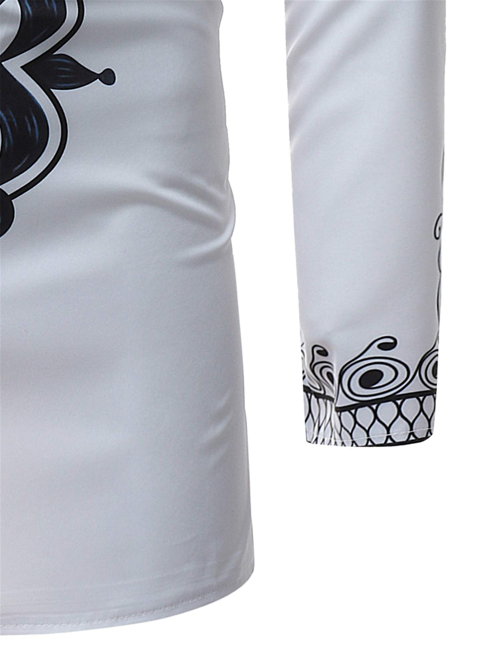 African Dashiki Shirt for Men - Traditional Slim Fit Long Sleeve Dress Shirt | Perfect for Cultural Events, Weddings & Casual Wear