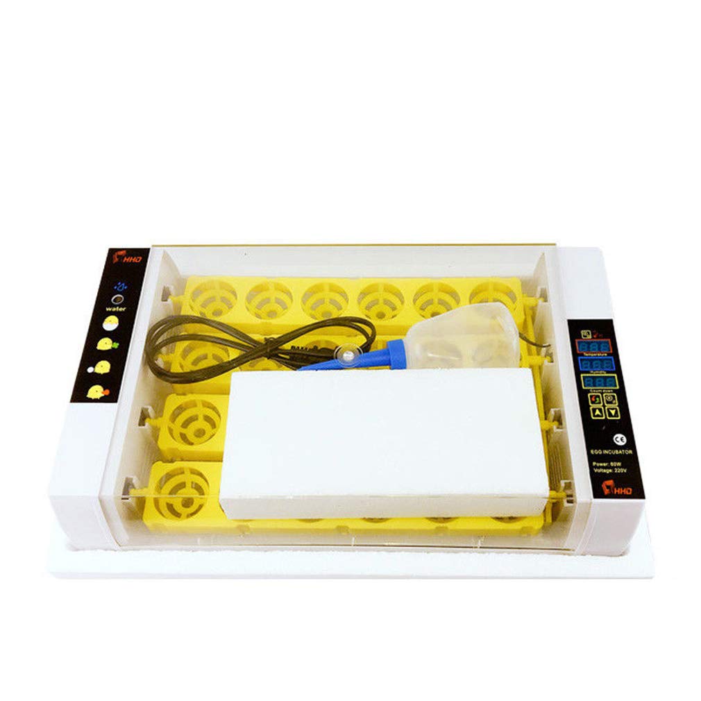 24 Egg Digital Incubator with Automatic Temperature Control - 110V Poultry Hatcher for Chicken, Duck, Goose & Quail Eggs | Perfect for Home Farming, Classroom Projects & Bird Breeding