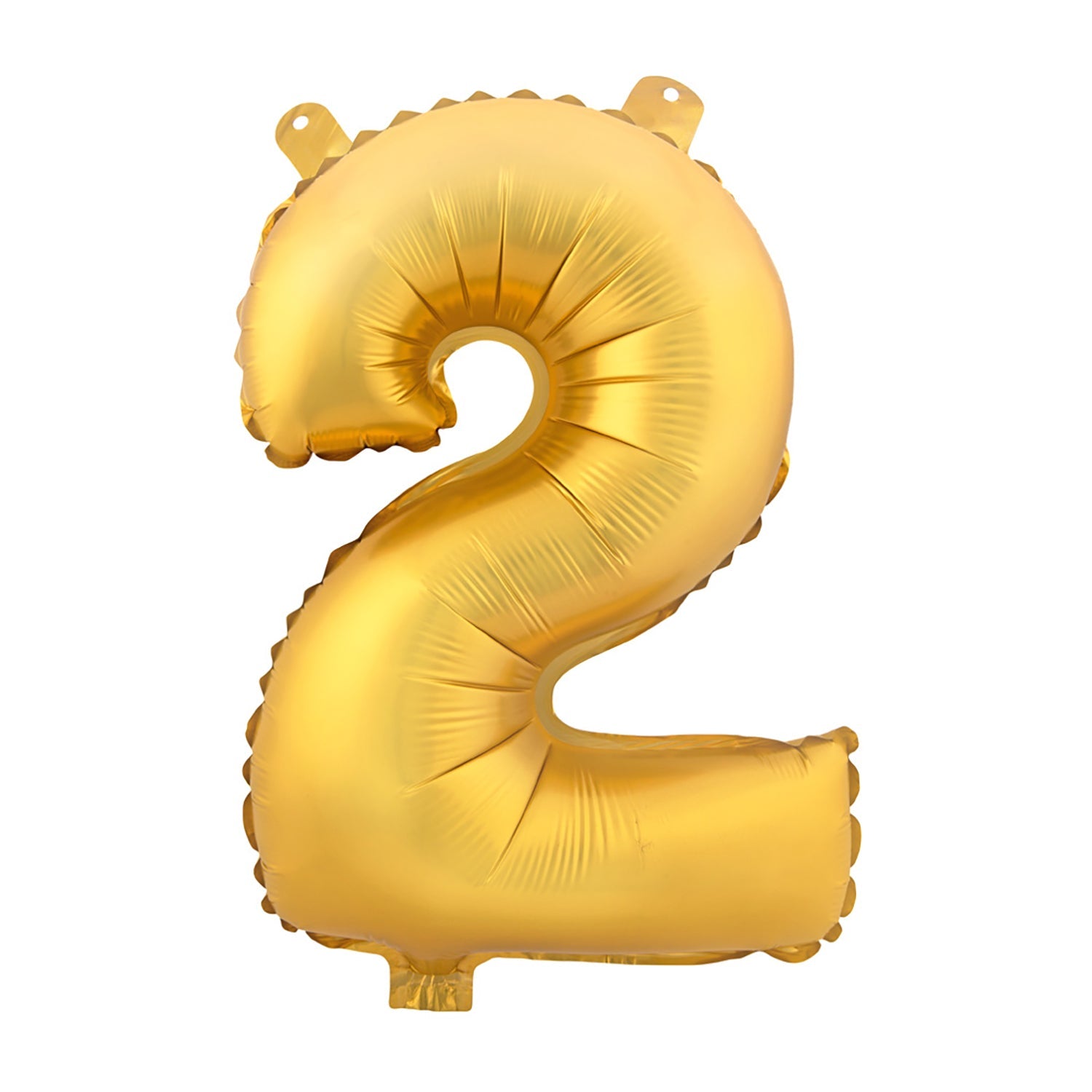 Gold Foil Number 2 Balloons (34