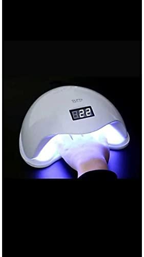 HUDA BAR Professional 48W LED UV Nail Dryer with Auto Sensor - 24 LED Nail Lamp for Gel Polish Curing, Manicure & Pedicure Tool (Works with All Gel Nail Paints) - Perfect for Home Salon, Nail Art Enthusiasts & Professional Use