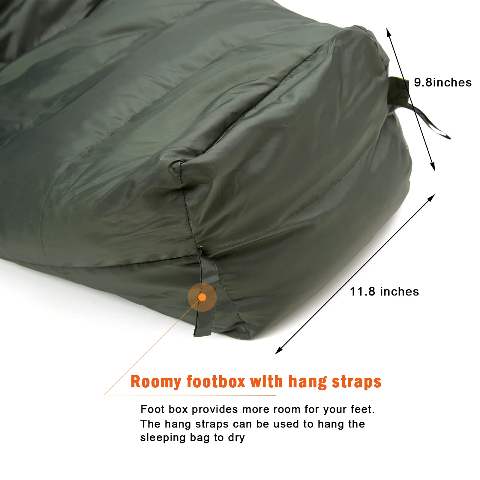 Ultra-Light Goose Down Mummy Sleeping Bag for Camping & Backpacking - All-Season, Compressible, -13°F Extreme Cold Weather Protection, Waterproof & Breathable - Perfect for Winter Hiking, Alpine Expeditions and Outdoor Adventures