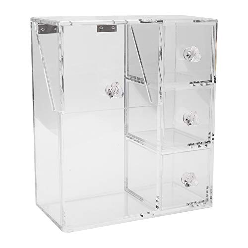 Decorative Storage Boxes for Makeup Organizers - Multifunctional Small Storage Box for Makeup Brushes, Powder Puffs & Beauty Accessories | Perfect for Vanity, Bathroom & Travel Organization