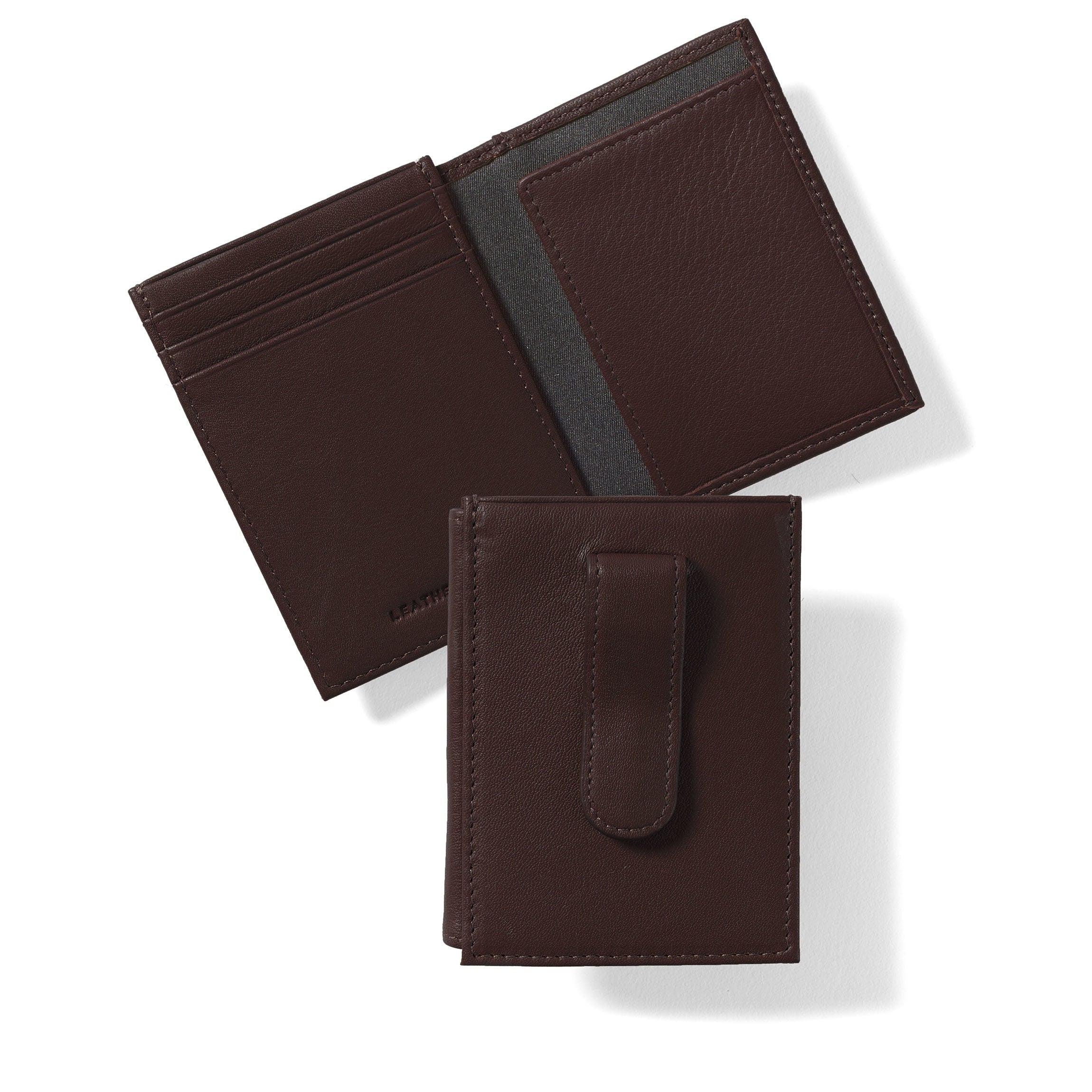 Premium Genuine Leather Money Clip Card Holder - Slim RFID Blocking Wallet for Men & Women | Perfect for Travel, Business & Everyday Use