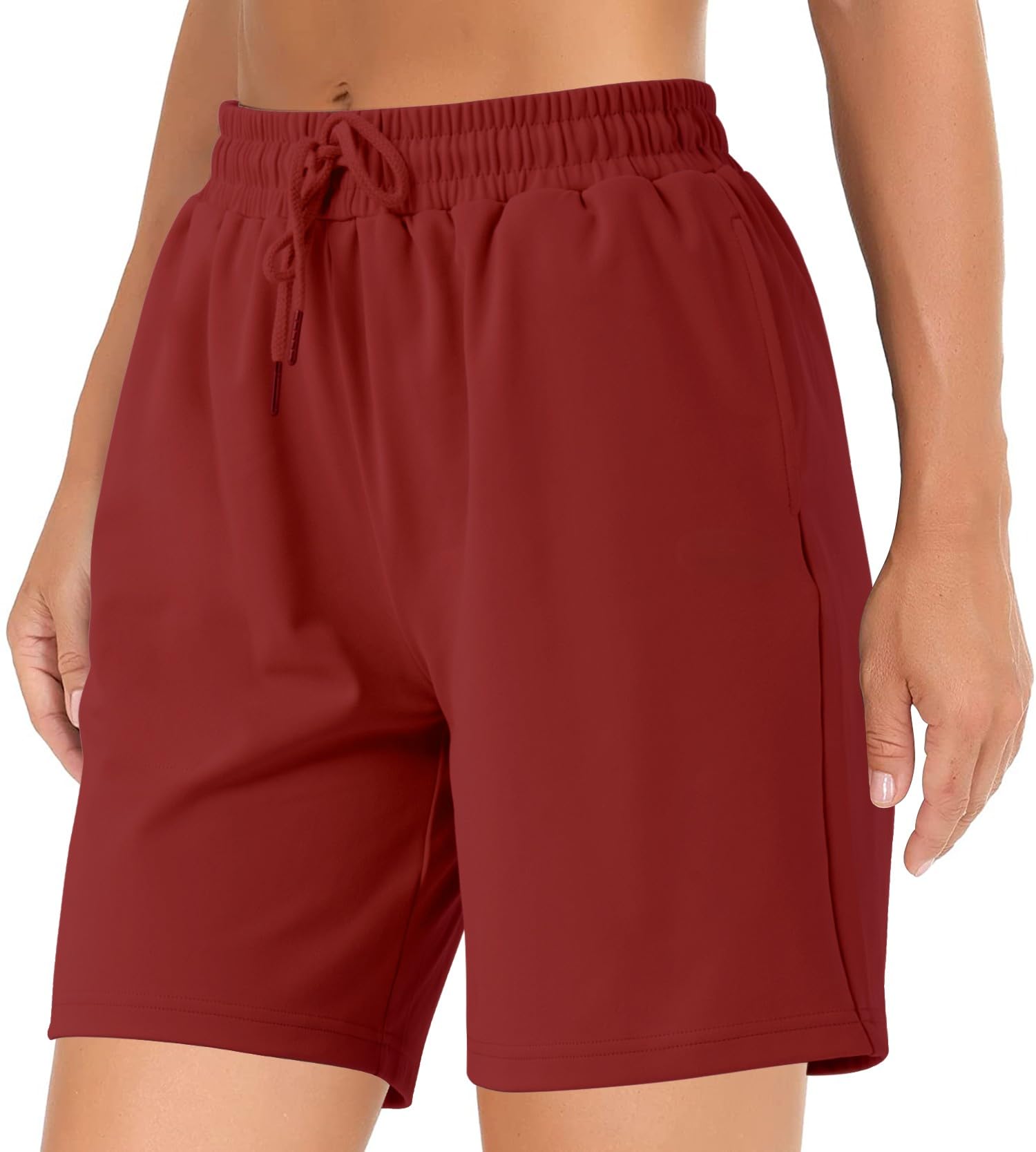 Women's Athletic Shorts with Pockets - Comfortable Bermuda Yoga Shorts for Gym, Running & Workout | Perfect for Yoga, Casual Wear & Sweat Sessions