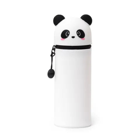 Legami Kawaii 2-in-1 Soft Silicone Pencil Case with Panda Design - Cute School & Office Supplies for Students, Teachers & Stationery Lovers