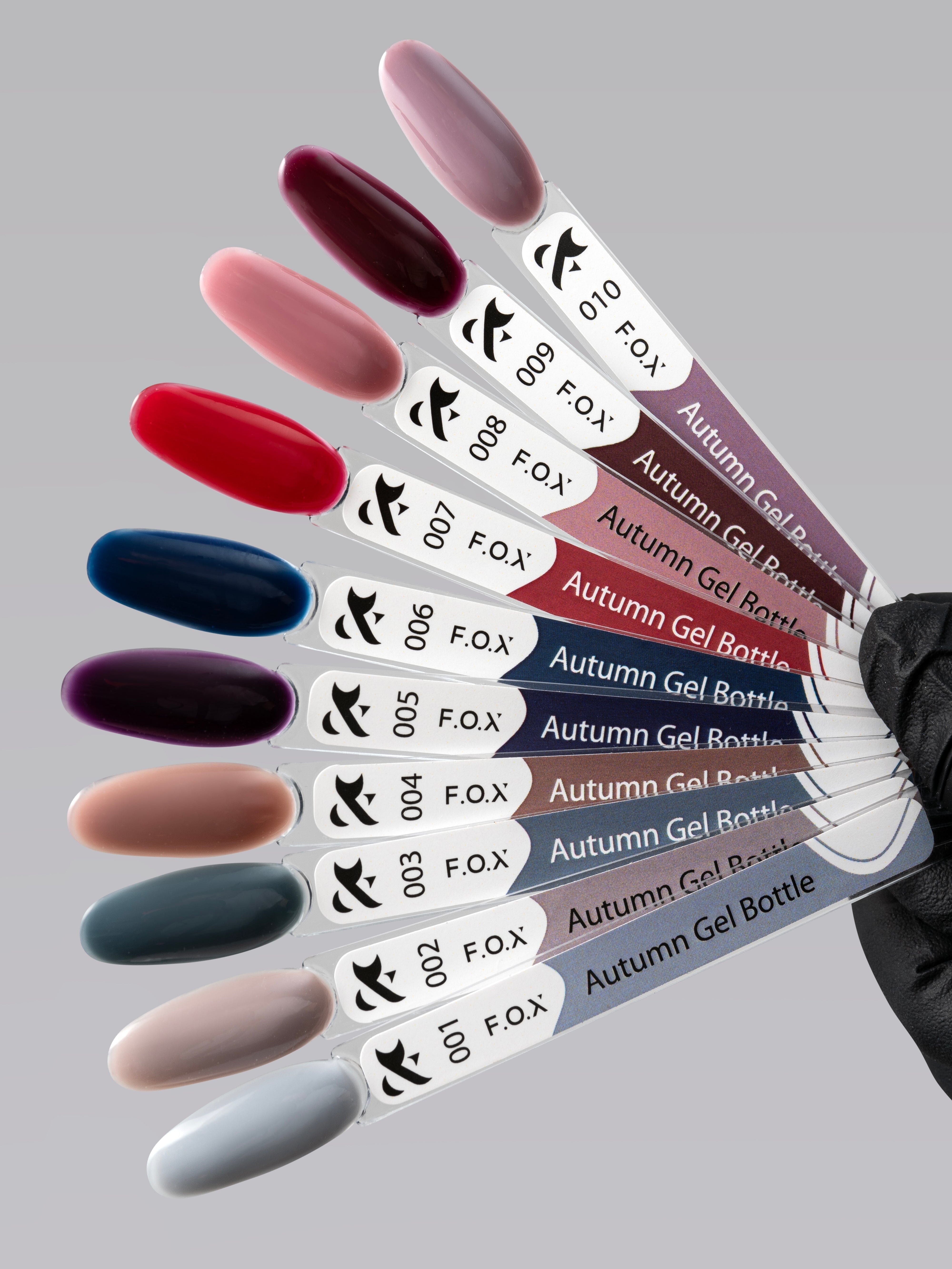 F.O.X Autumn Acrylic Gel Nail Polish Bottle 002 - Long Lasting Nail Art Gel for Fall Manicure & Pedicure, Perfect for DIY Nail Salon at Home
