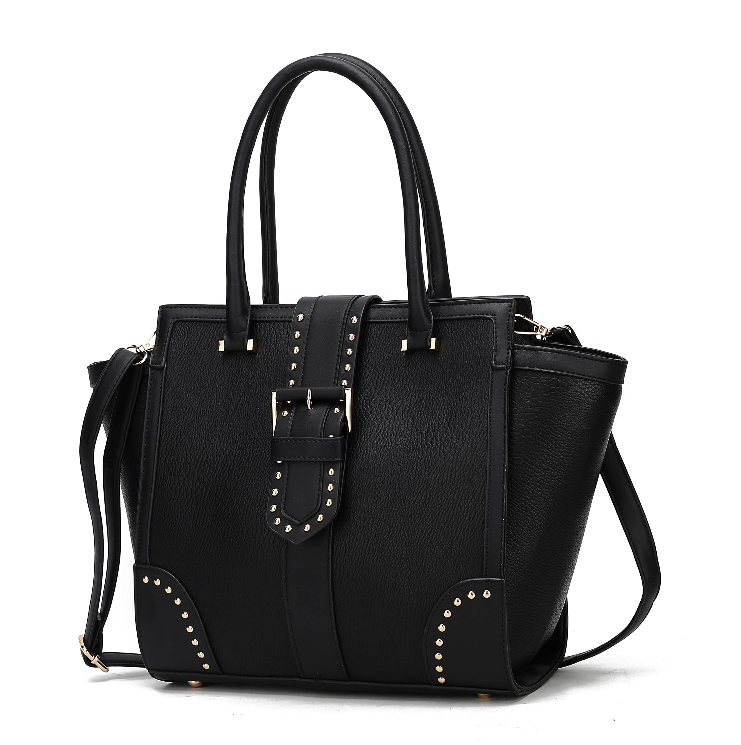 MKF Collection Women's Satchel Crossbody Bag - Stylish Leather Shoulder Purse with Top Handle for Work, Travel & Everyday Use