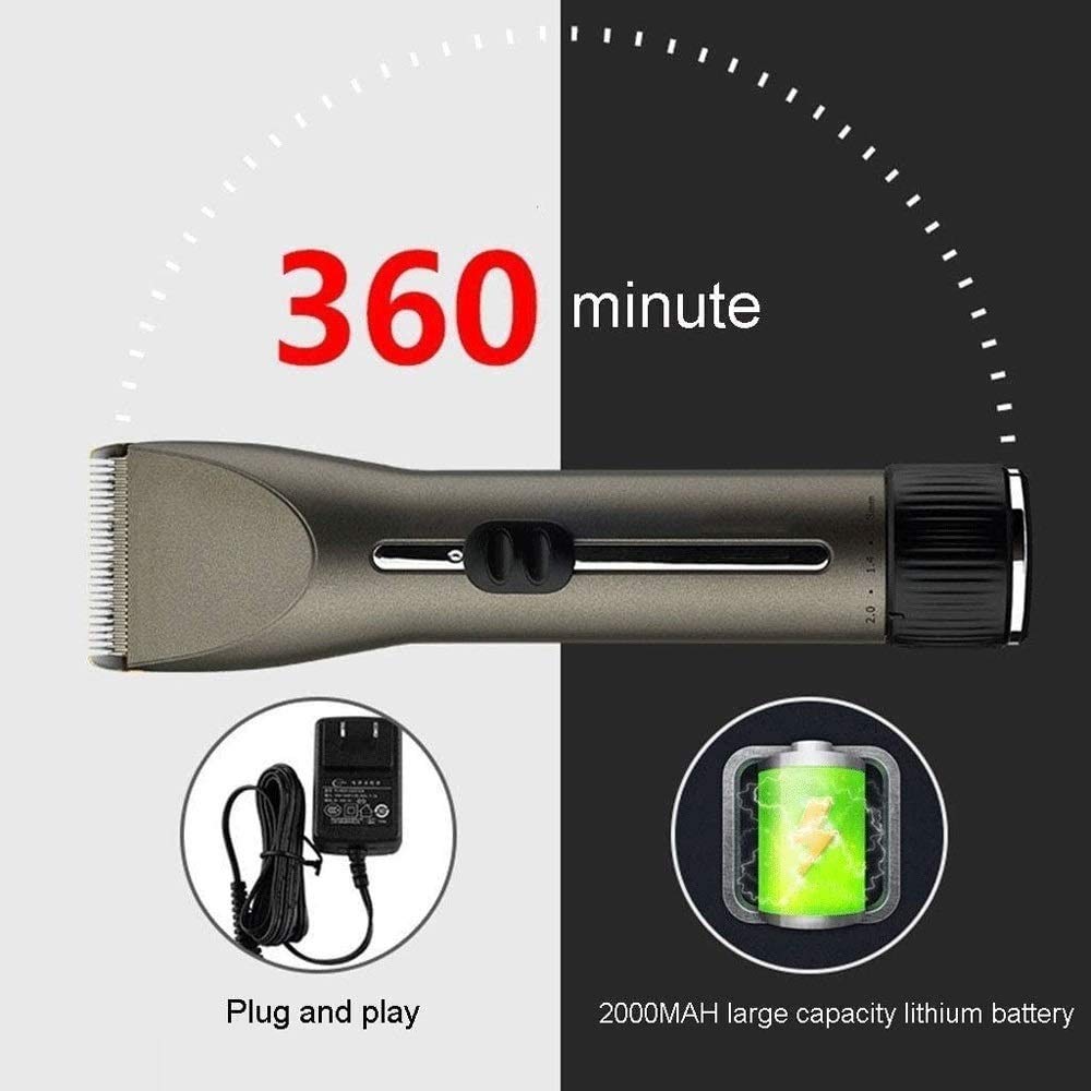 Professional Cordless Hair Clippers for Men - Rechargeable Hair Trimmer with Steel Cutter Head, Hair Cutting & Grooming Kit for Men, Kids & Family | Perfect for Home Haircuts, Beard Trimming & Personal Grooming