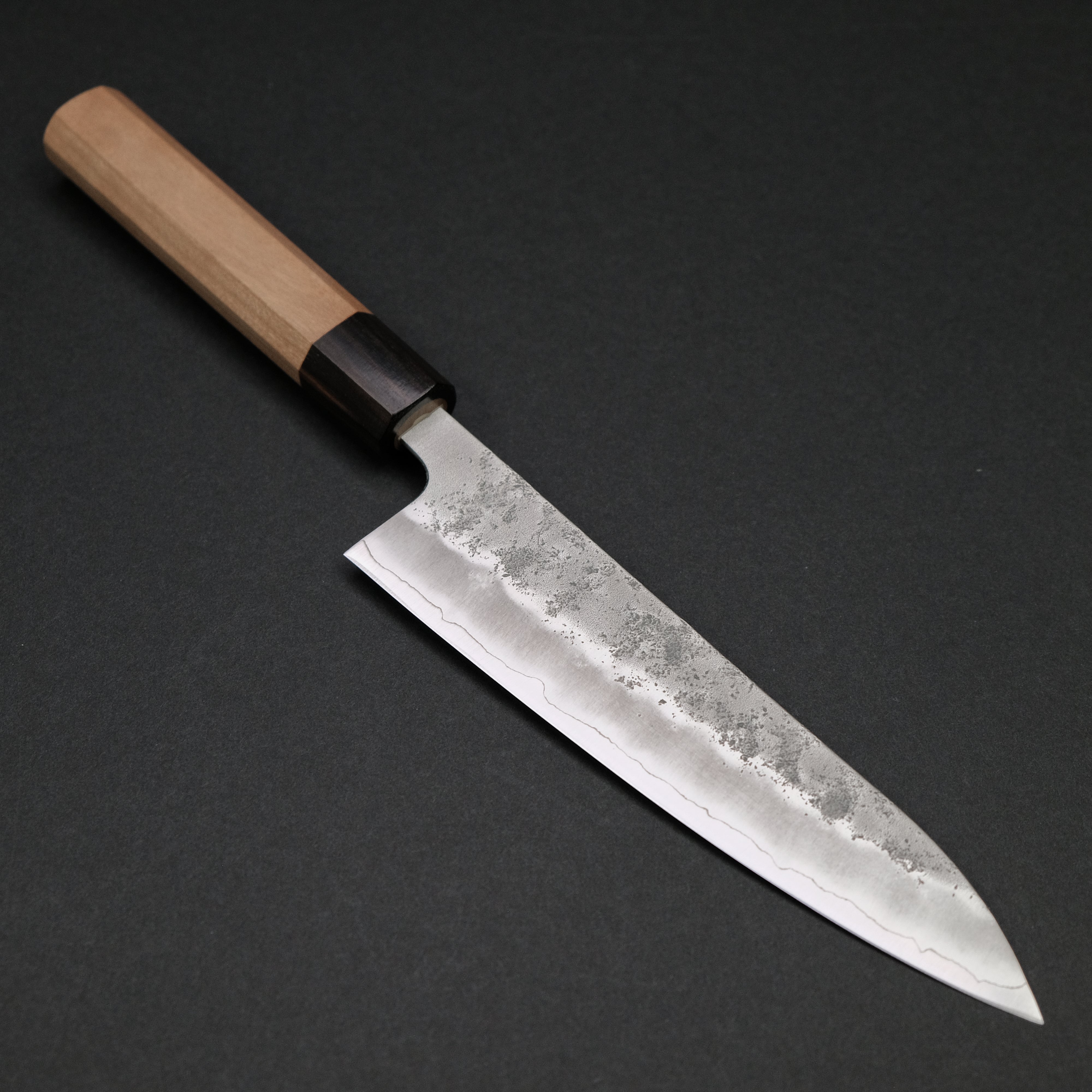 Hitohira Futana S3 Nashiji Gyuto 180mm Japanese Chef Knife - Premium Cherry Wood Handle - Sharp Stainless Steel Blade for Professional Cooking & Slicing - Perfect for Home Chefs & Culinary Enthusiasts