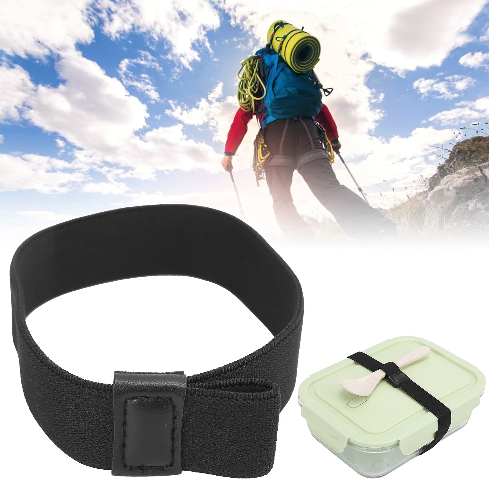 Alomejor Stretchable Lunch Box Sealing Strap - Reusable Food Container Band for School, Office, Gym & Outdoor Picnics | Keep Meals Fresh During Workouts, Hiking and Travel