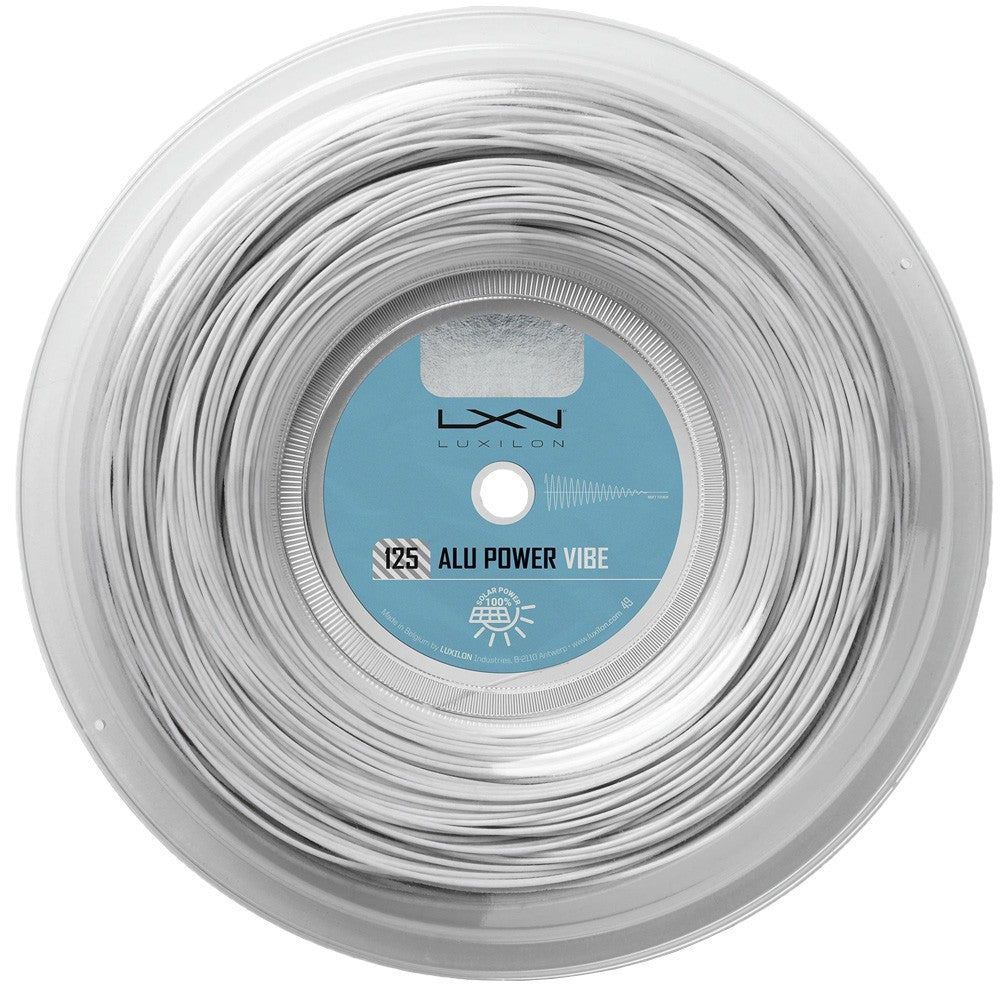 Luxilon Alu Power Vibe 125 Tennis String Reel - Premium Polyester String for Enhanced Spin & Control - Perfect for Competitive Play & Tournament Performance