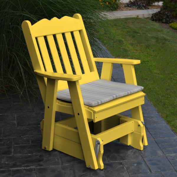 Premium A & L Furniture Poly Royal English Gliding Chair - Comfortable Rocking Recliner for Nursery, Living Room & Bedroom - Perfect for Breastfeeding, Relaxing & Home Decor