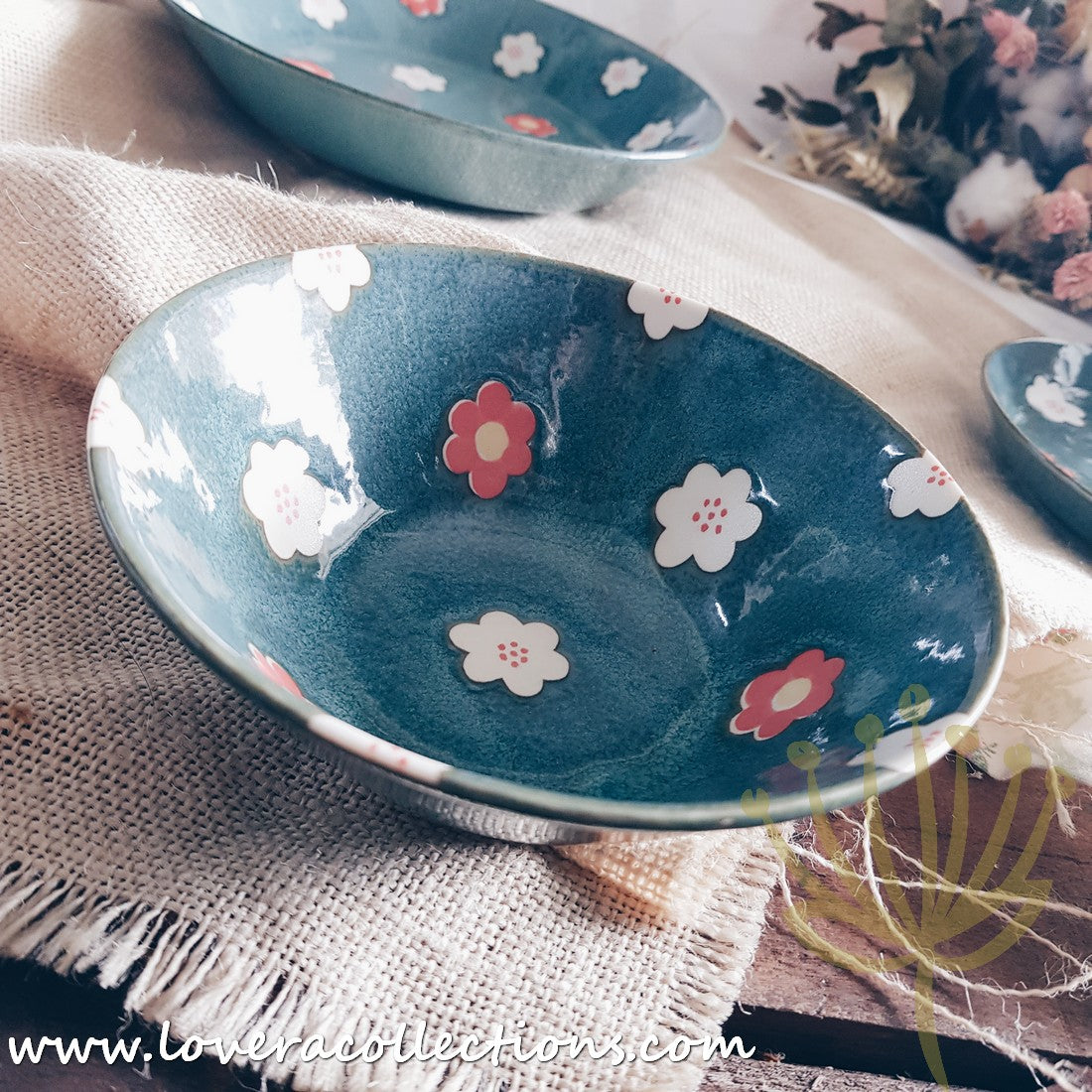 Aito Japan Nordic Floral Dinnerware Set - 60% Off Sale - Elegant Plates, Bowls & Cups for Home Dining, Wedding Registry & Gift Giving