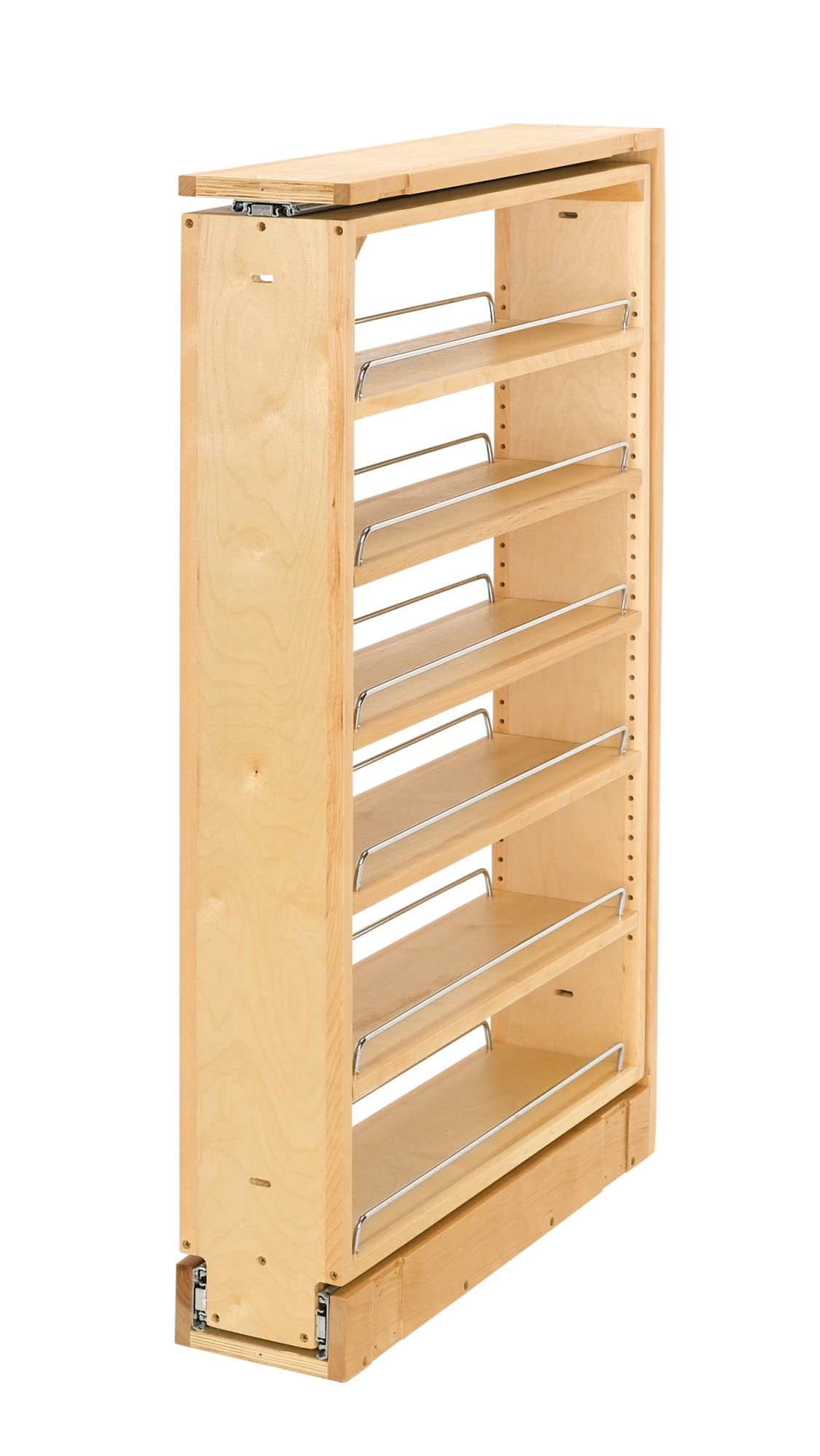 Rev-A-Shelf Wooden Pull-Out Cabinet Organizer - Tall Filler Storage Solution for Kitchen Pantry, Spice Rack & Cabinet Organization - Perfect for New Kitchen Remodels & Small Space Storage