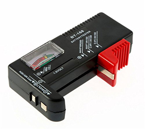 Homiki Universal Battery Tester - AA AAA C D 9V PP3 & Button Cell Battery Checker | Perfect for Home, Office, Toys, Flashlights & Electronic Devices
