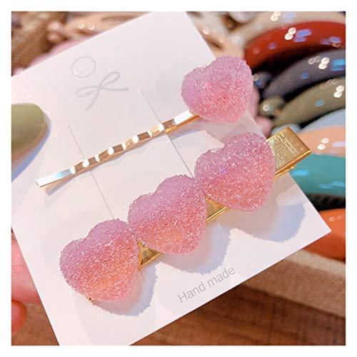 Sweet Heart Candy Color Minimalist Hair Clips - 8 Color Options for Women & Girls - Perfect for Everyday Use, Parties, Weddings & Hair Styling
