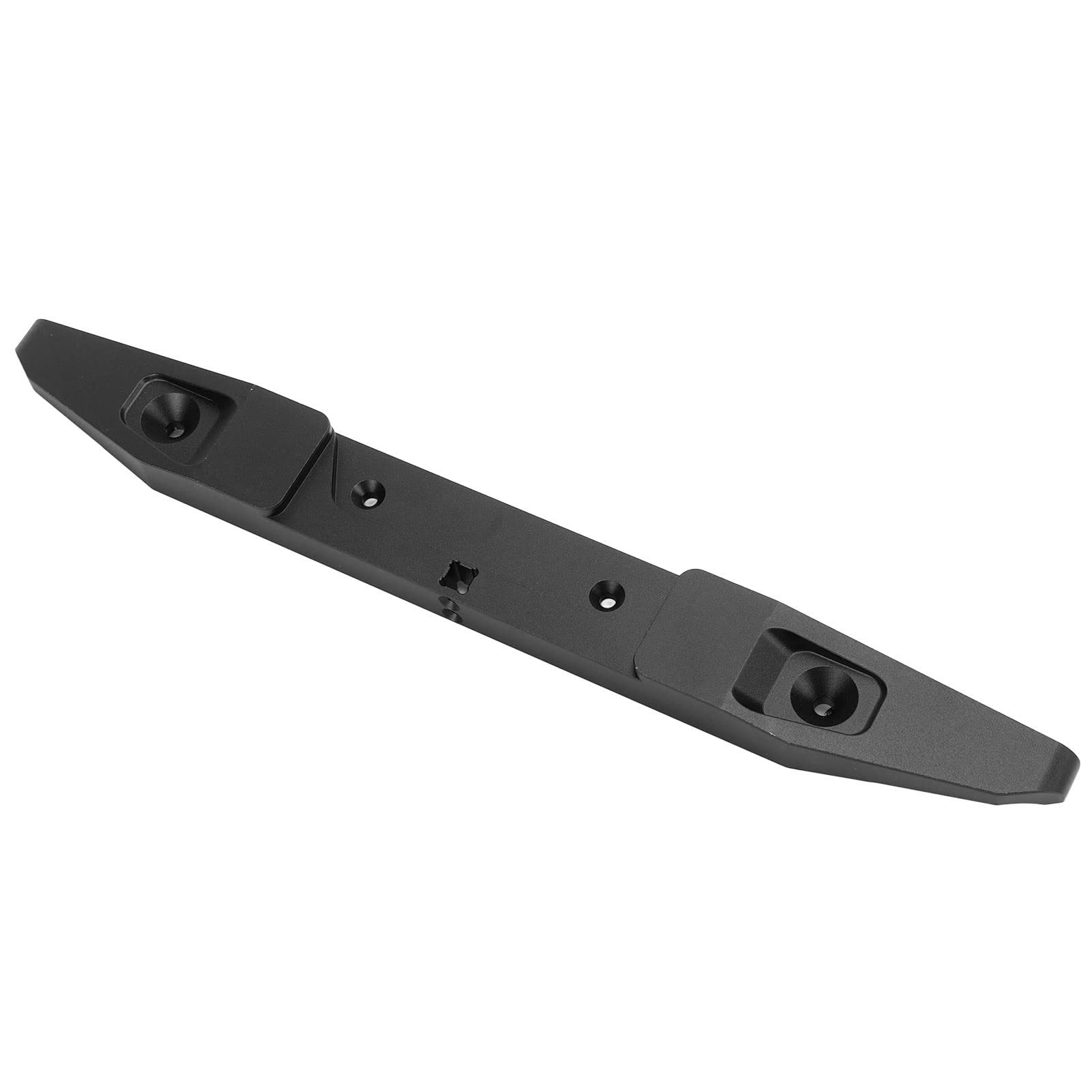 WESE 1/6 Scale RC Crawler Rear Bumper Mount - Durable Aluminum Alloy Upgrade Part for Traxxas TRX-4, Axial SCX6 - Off-Road Crawling & Rock Racing Accessories (Black)