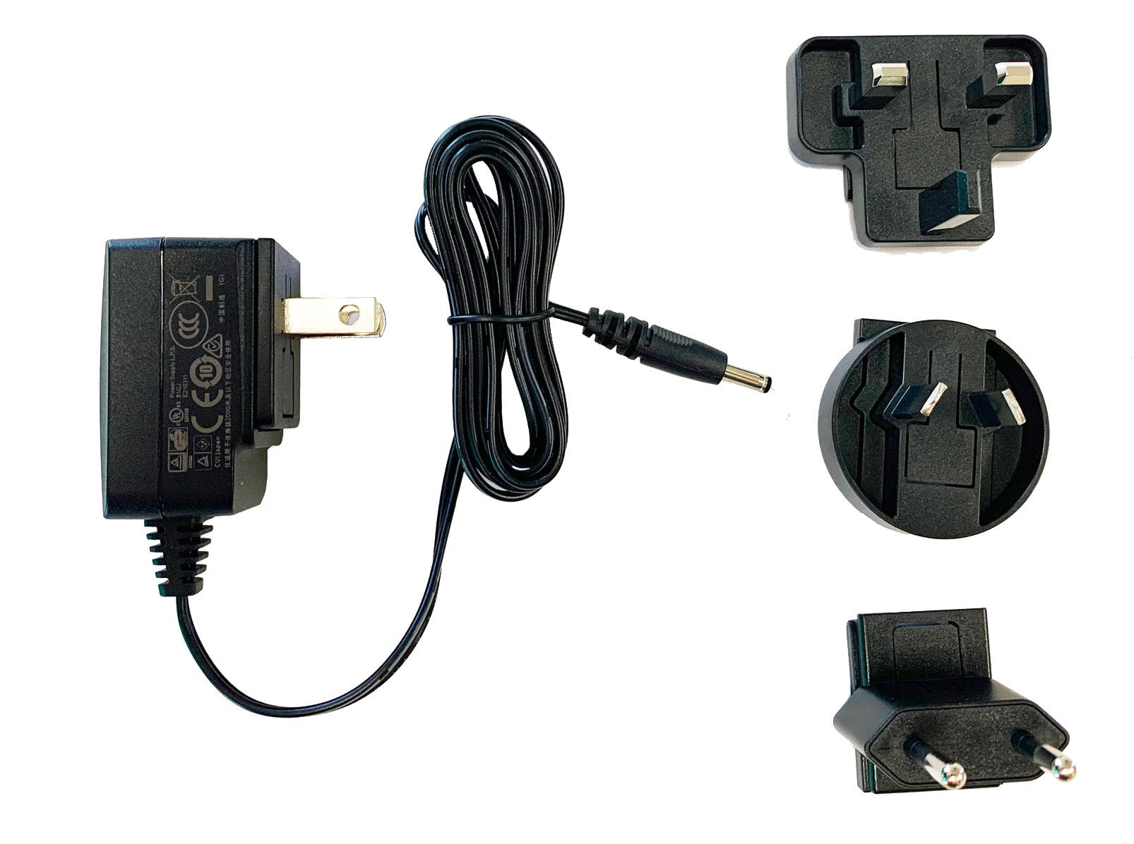 Universal AC Power Adapter with Interchangeable Plugs - Worldwide Travel Charger for Laptops, Cameras & Electronics - Perfect for Business Trips, Vacations & International Use