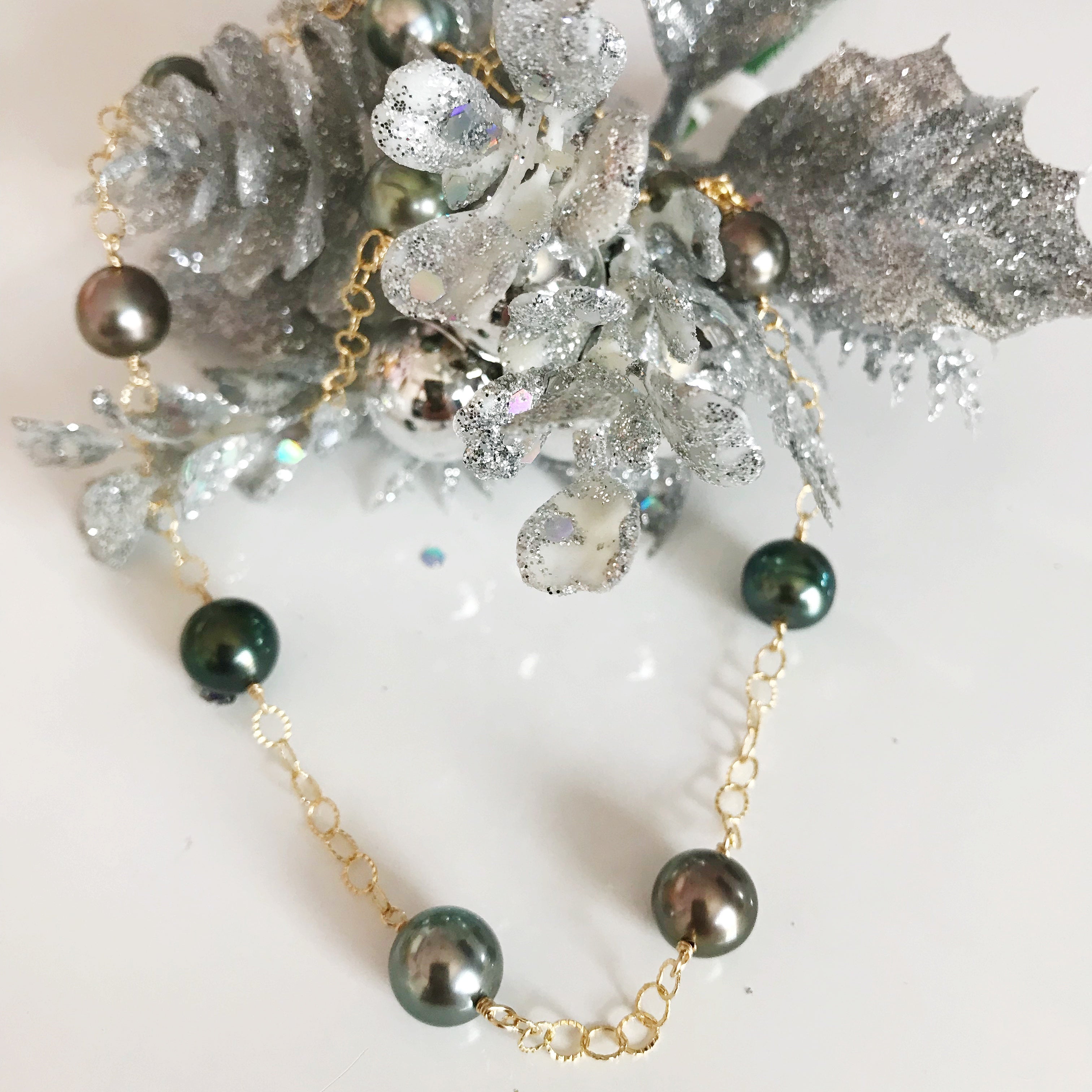 LEILANI Tahitian Pearl Necklace (N275) - Elegant Jewelry for Women, Perfect for Weddings, Parties & Special Occasions