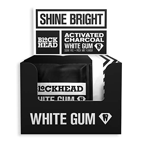 BLOCKHEAD White Chewing Gum - Sugar-Free, Long-Lasting Flavor - Perfect for Fresh Breath, Stress Relief & Focus - Office, Gym, Travel Essential