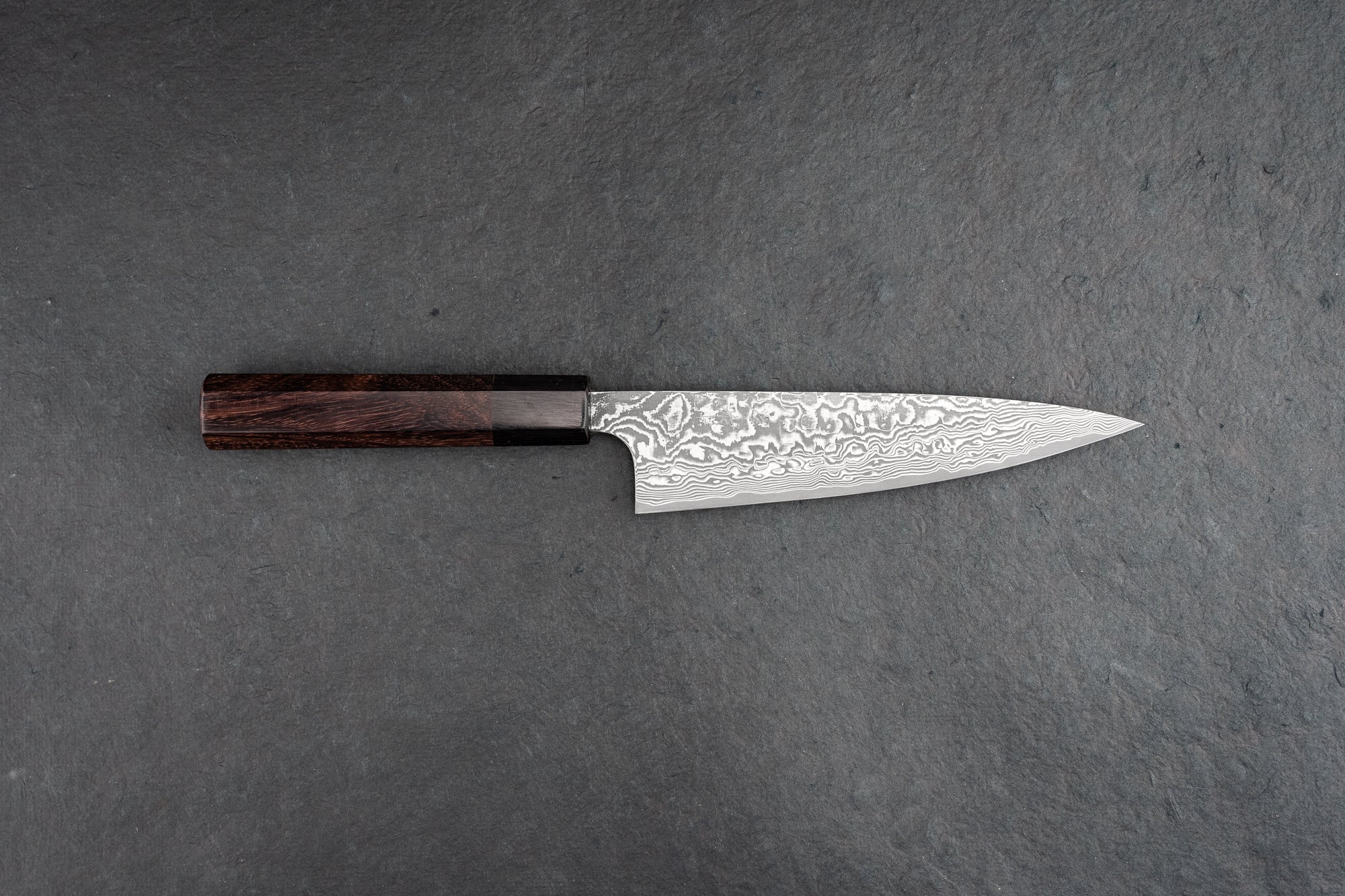 Takeshi Saji R2 Nickel Damascus Wa Petty Knife 150mm - Premium Japanese Kitchen Knife for Slicing, Dicing & Precision Cutting - Perfect for Chefs & Home Cooks