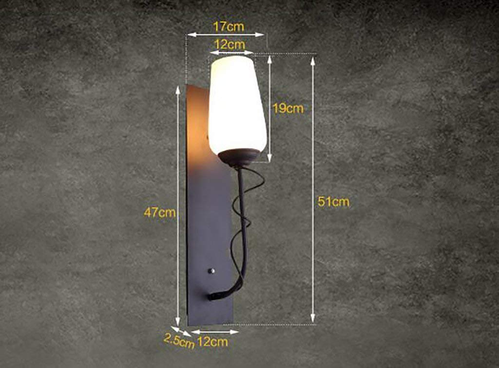 Modern Nordic Wall Mount Lamp - Industrial Retro Iron Wall Light for Hotel, Cafe, Living Room, Bar & Bedroom - Decorative Lighting for Aisle, Restaurant & Home Decor - Perfect for Ambient & Accent Lighting