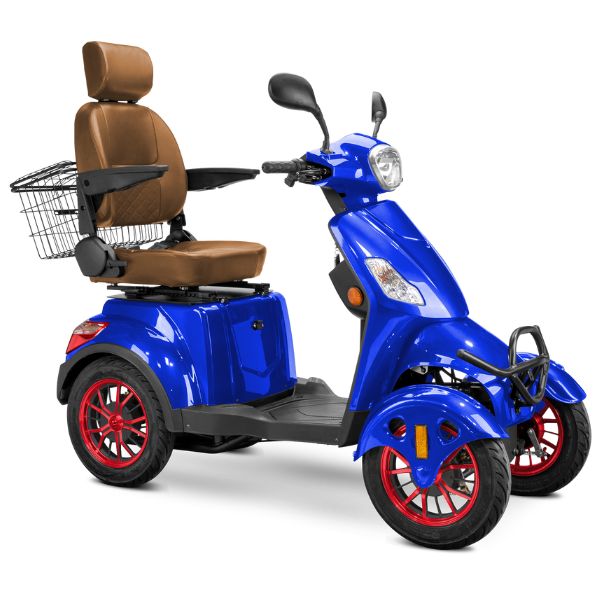 Premium Full Size 4 Wheel Mobility Scooter for Adults - Lightweight Electric Wheelchair with Long Battery Life - Ideal for Outdoor Travel, Shopping & Daily Mobility Assistance