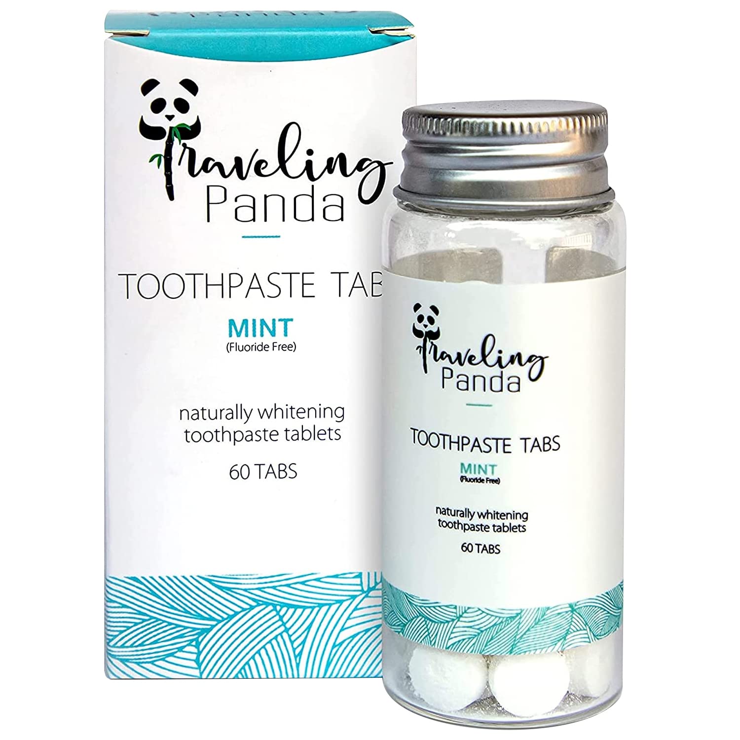 Eco-Friendly Chewable Charcoal Toothpaste Tablets - Mint Flavor, 60 Tablets | Waterless Teeth Whitening for Travel, Vegan, Sugar-Free | Perfect for Camping, Hiking & On-The-Go Oral Care