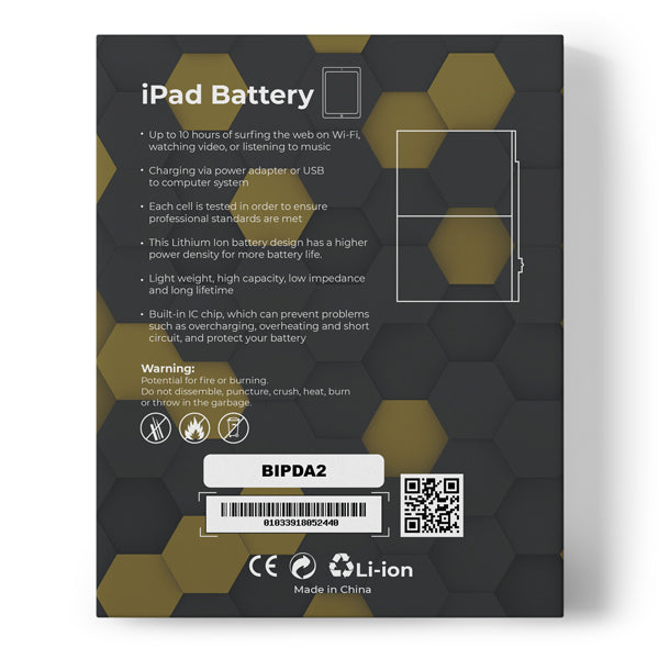 Premium High Capacity 7360mAh Internal Battery Replacement for iPad Air 2 (A1566/A1567) - Long Lasting Power Supply for Work, Study & Entertainment | CP-PE Pro Certified