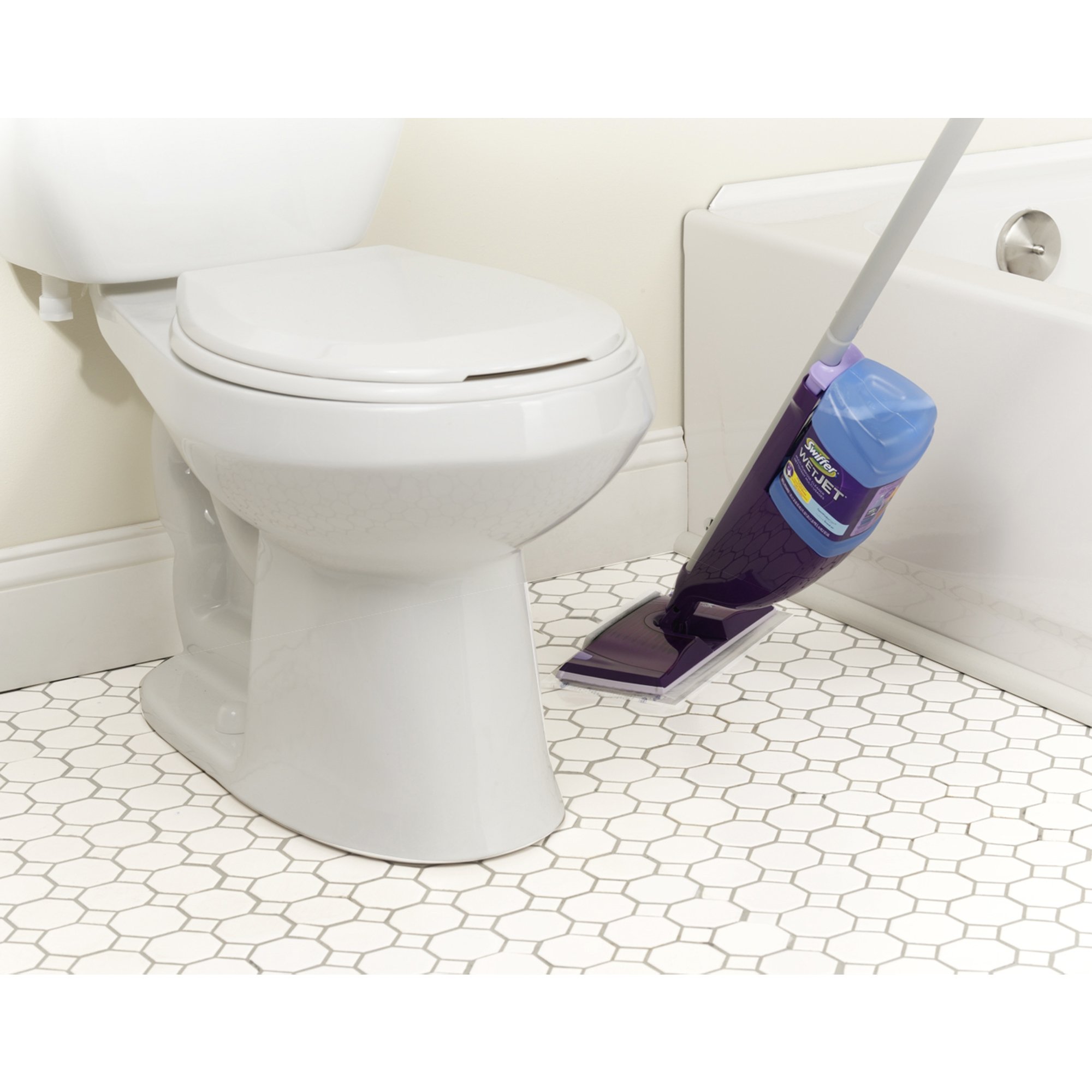 WetJet Spray Mop Floor Cleaner Kit - Premium Hardwood & Tile Floor Cleaning System for Home & Kitchen - Easy to Use, Refillable, with Extra Pads & Cleaning Solution - Perfect for Daily Cleaning & Pet Hair Removal