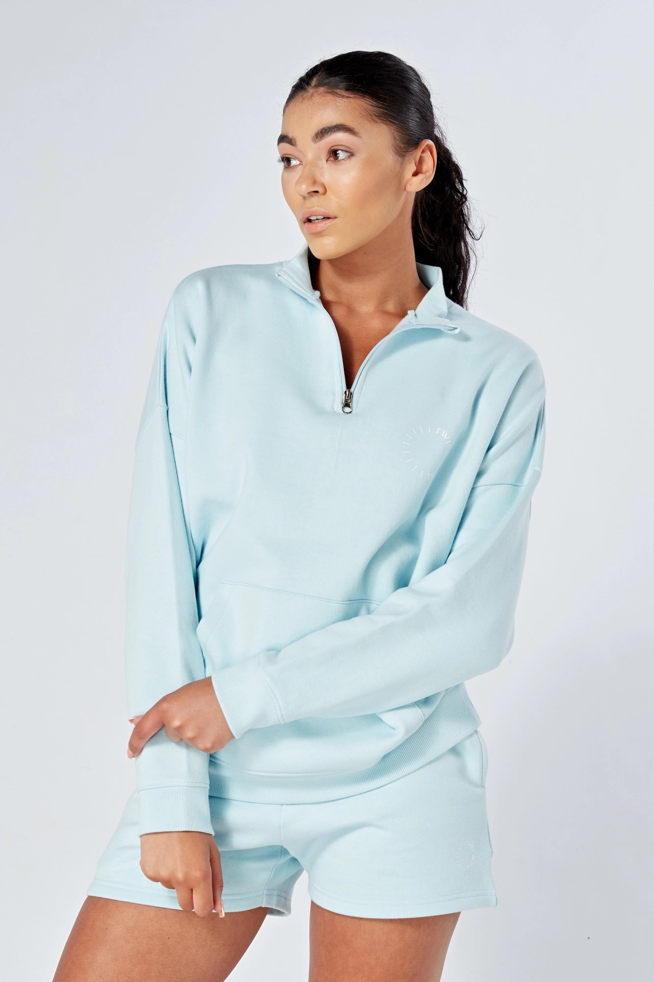 Oversized Funnel Neck Zip Up Sweatshirt for Women | Cozy Fleece Pullover Hoodie | Casual Loungewear & Streetwear | Perfect for Fall Winter Outfits