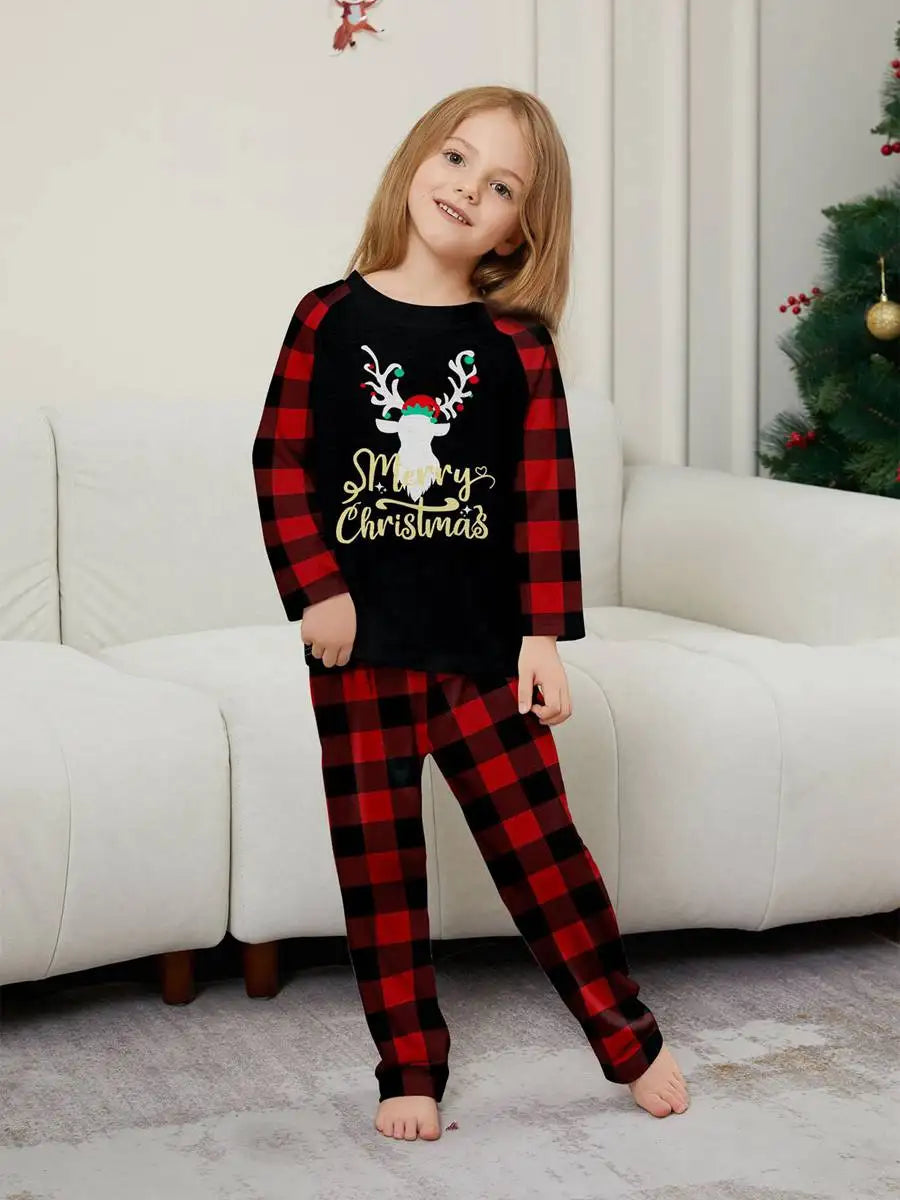 Reindeer Christmas Pajamas Set - Family Matching Holiday Pjs for Women, Men & Kids | Cozy Xmas Sleepwear for Family Photos & Christmas Morning