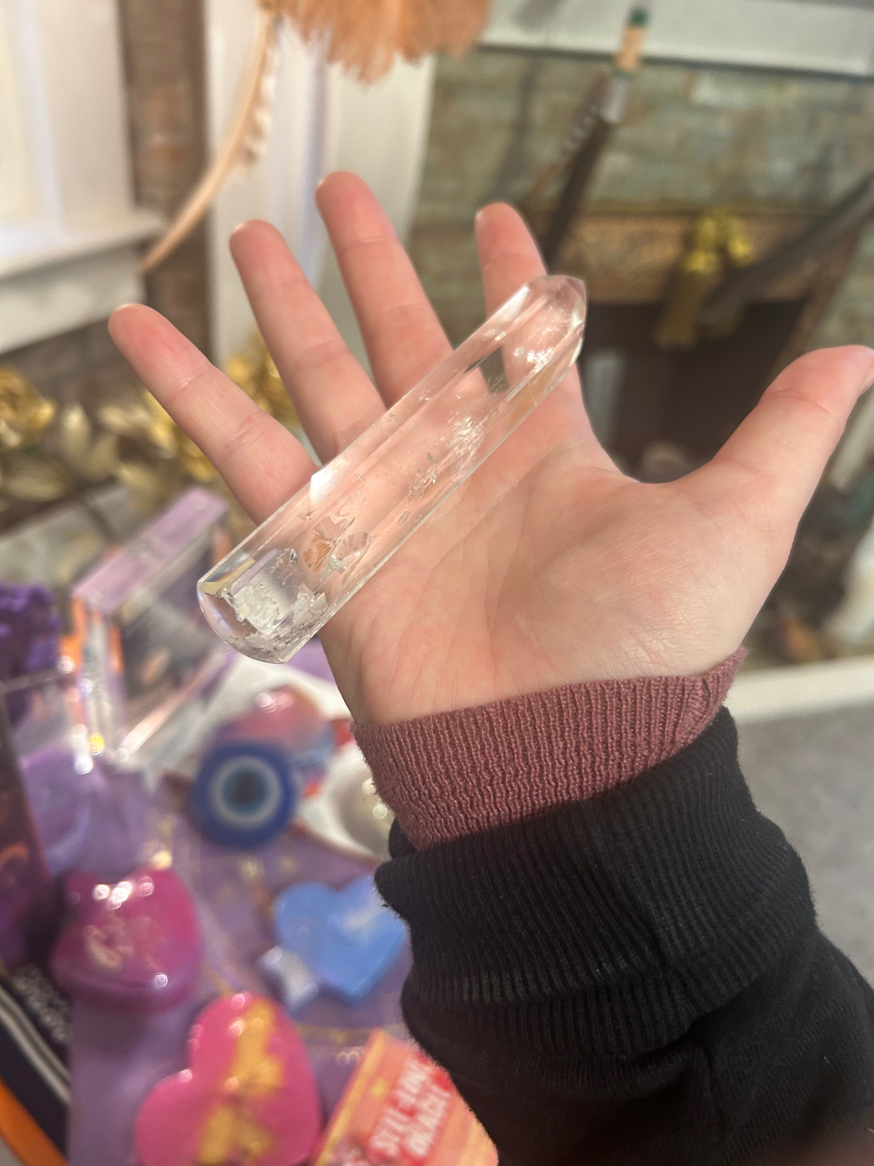 Lemurian Quartz Wands - Single Point Crystal Healing Tool for Meditation, Energy Work & Spiritual Growth | Perfect for Reiki, Chakra Balancing & Home Decor
