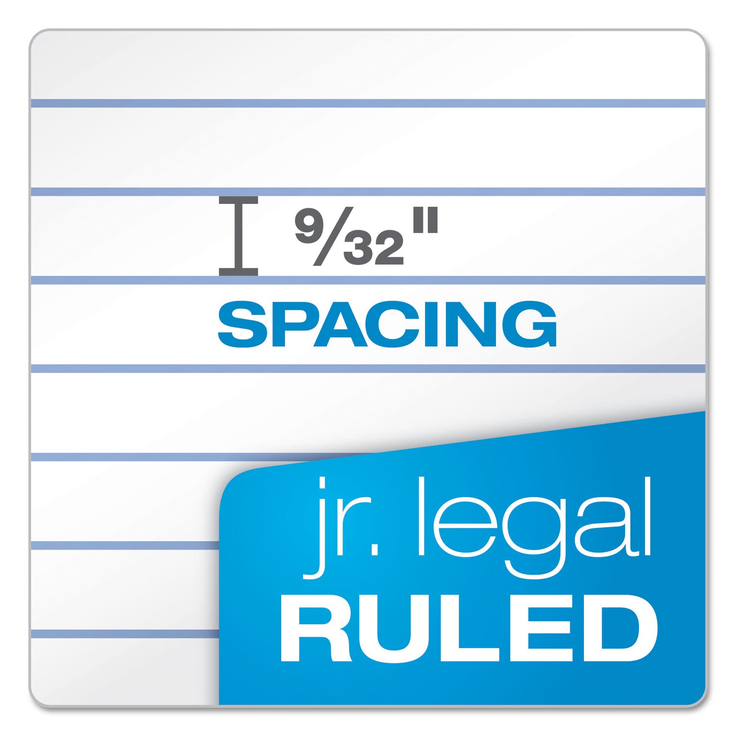 Ampad® Recycled Narrow Rule Writing Pads - 50 Sheets, 5