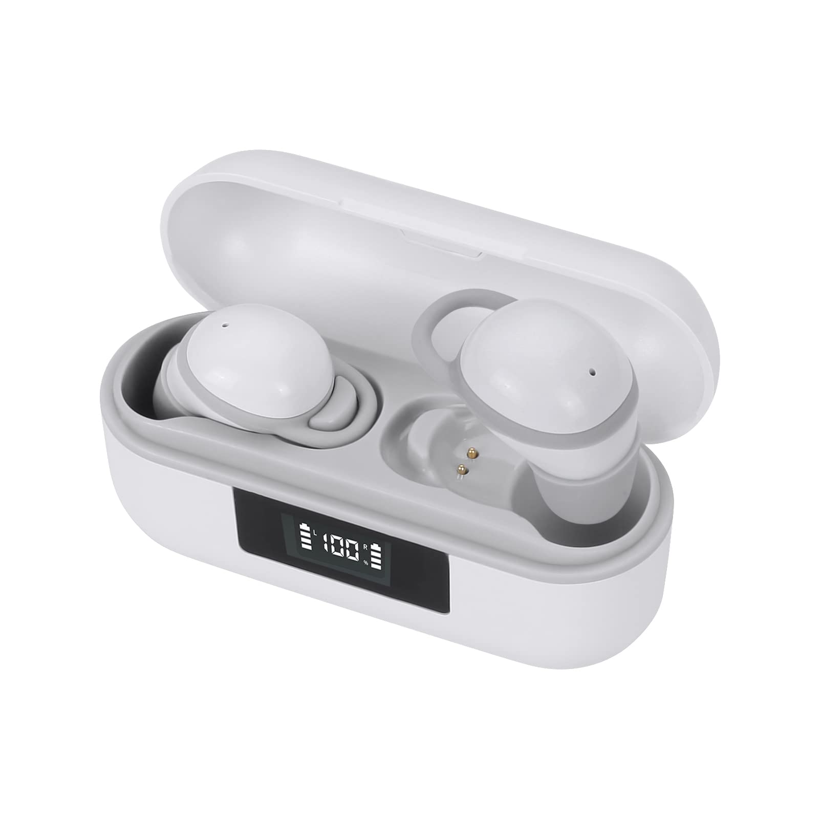 Eleror X9 Mini Wireless Earbuds - Bluetooth 5.0 Headphones for iPhone & Samsung, Noise Isolating in-Ear Earphones for Sleeping, Running, Workout, Gym, Travel & Office Use (Gray) - Perfect for Music Streaming, Calls & Hands-Free Convenience