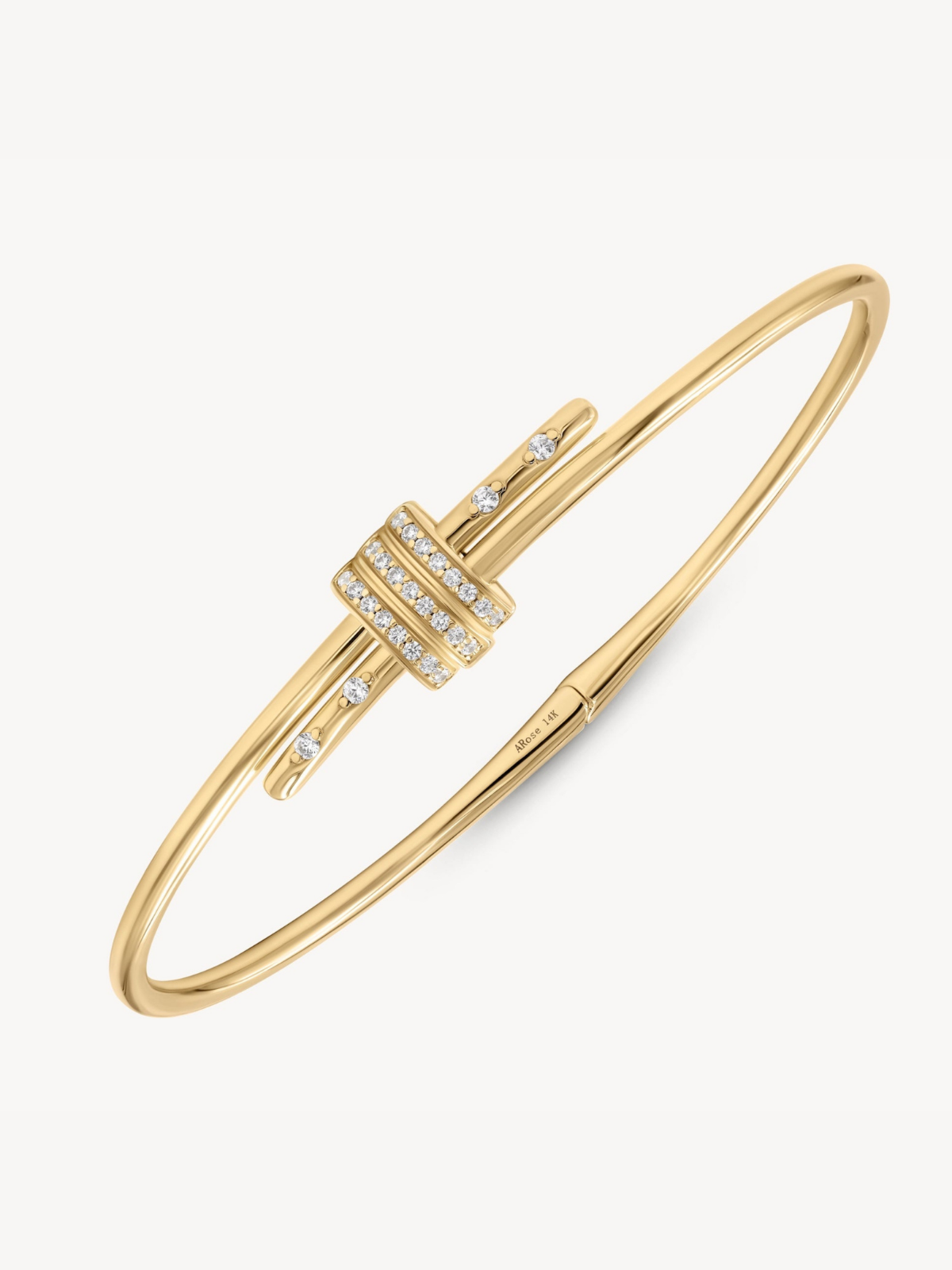 Elegant Diamond Latch Bracelet for Women - 14K Gold Plated Cubic Zirconia Tennis Bracelet | Perfect for Weddings, Anniversaries & Special Occasions