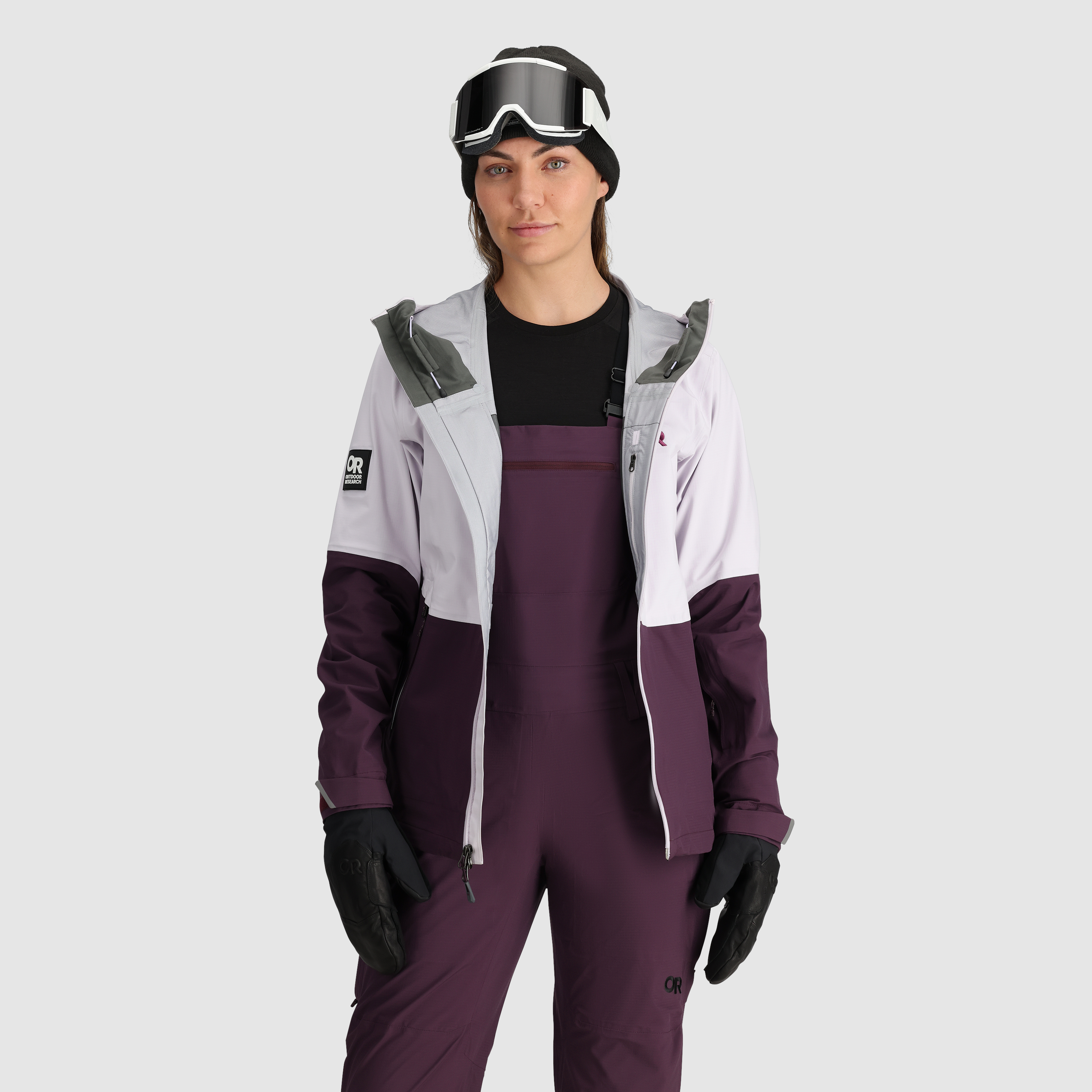 Women's Lightweight Waterproof Carbide Jacket - Windproof Winter Coat for Hiking, Running & Outdoor Activities