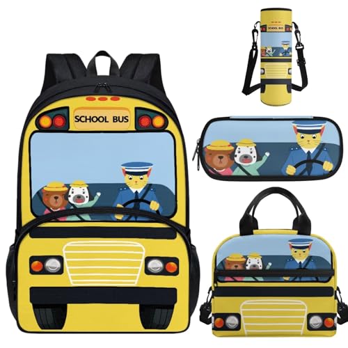 Cartoon School Bus