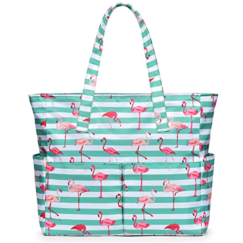 Green Flamingos