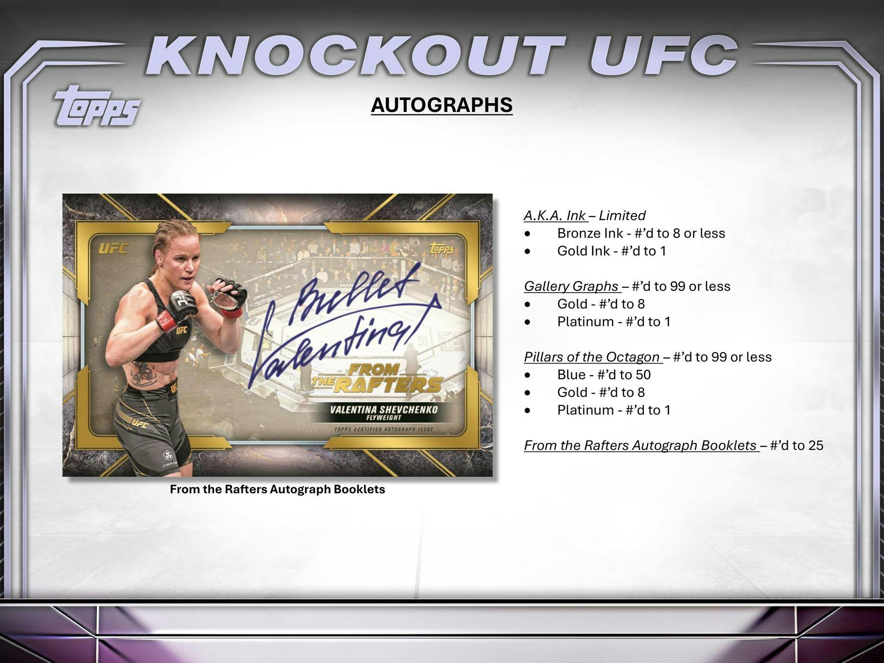 2024 Topps Knockout UFC Hobby Box - Collectible Trading Cards for MMA Fans - Perfect for UFC Collectors, Sports Memorabilia Enthusiasts, and Gift Giving