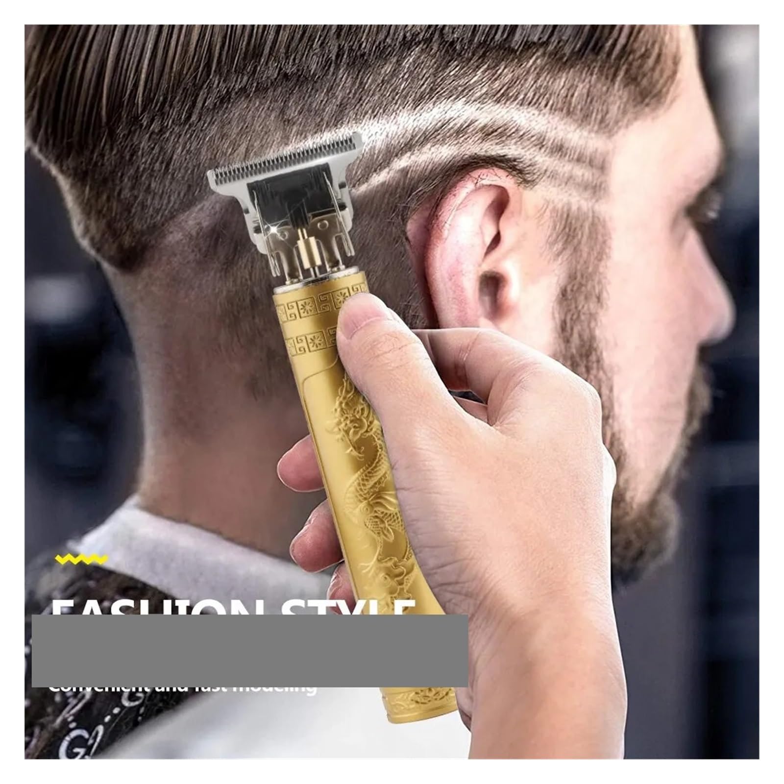 Professional Electric Hair Clippers for Men - T9 Retro Style Barber Trimmer with Buddha Head Carving & Oil Head Function (ABS Material) - Perfect for Home Haircuts, Beard Trimming & Styling