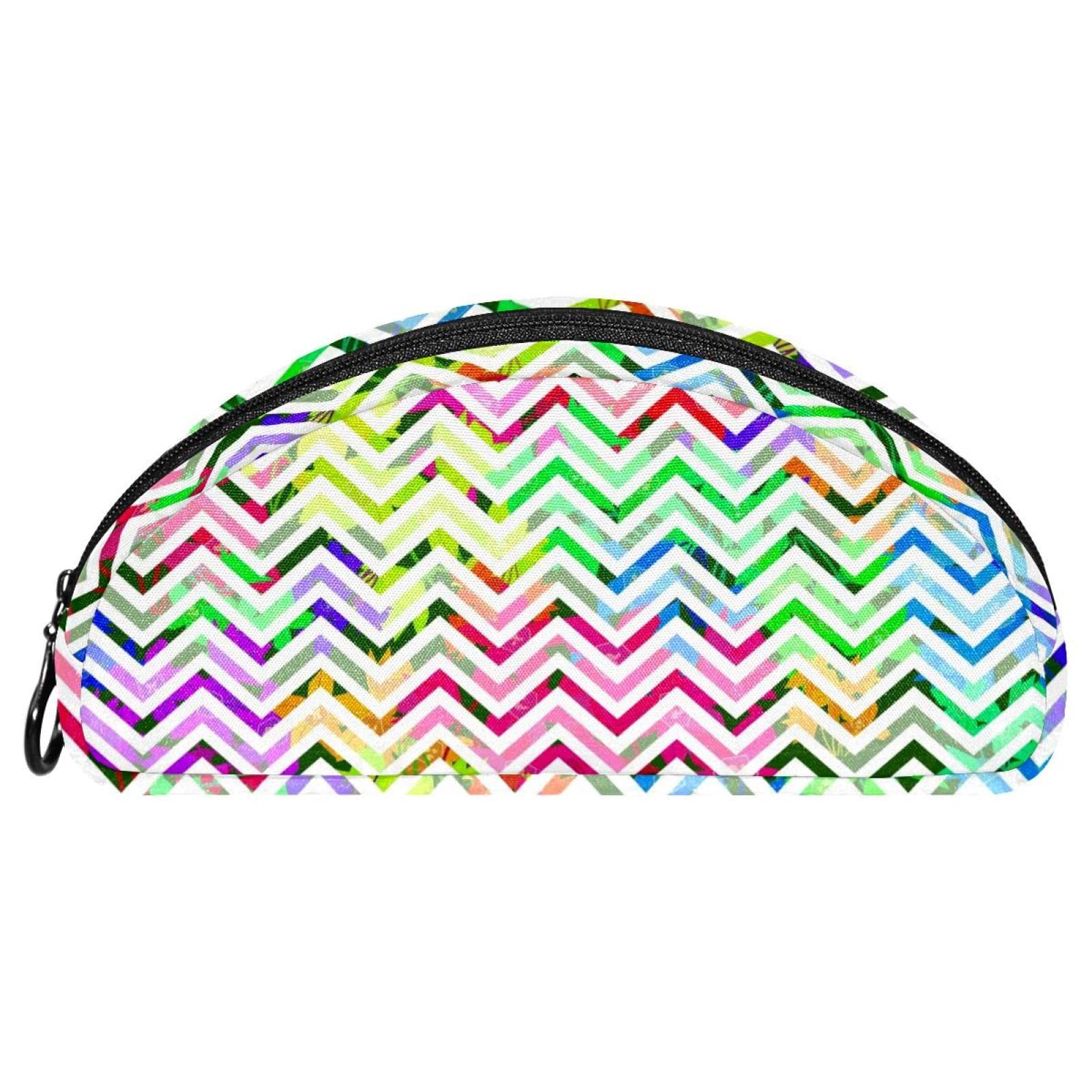Chevron Textured Grunge Pencil Case - Lightweight School & College Supplies for Students, Travel Cosmetic Bag - Perfect for School, Office, Travel & Makeup Storage