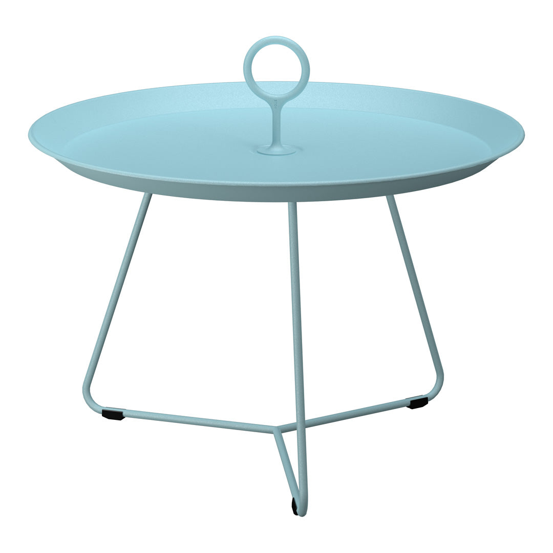 Sturdy Eyelet Outdoor Tray Table - Portable Side Table for Patio, Garden, Pool & Camping - Perfect for Drinks, Snacks & Decor