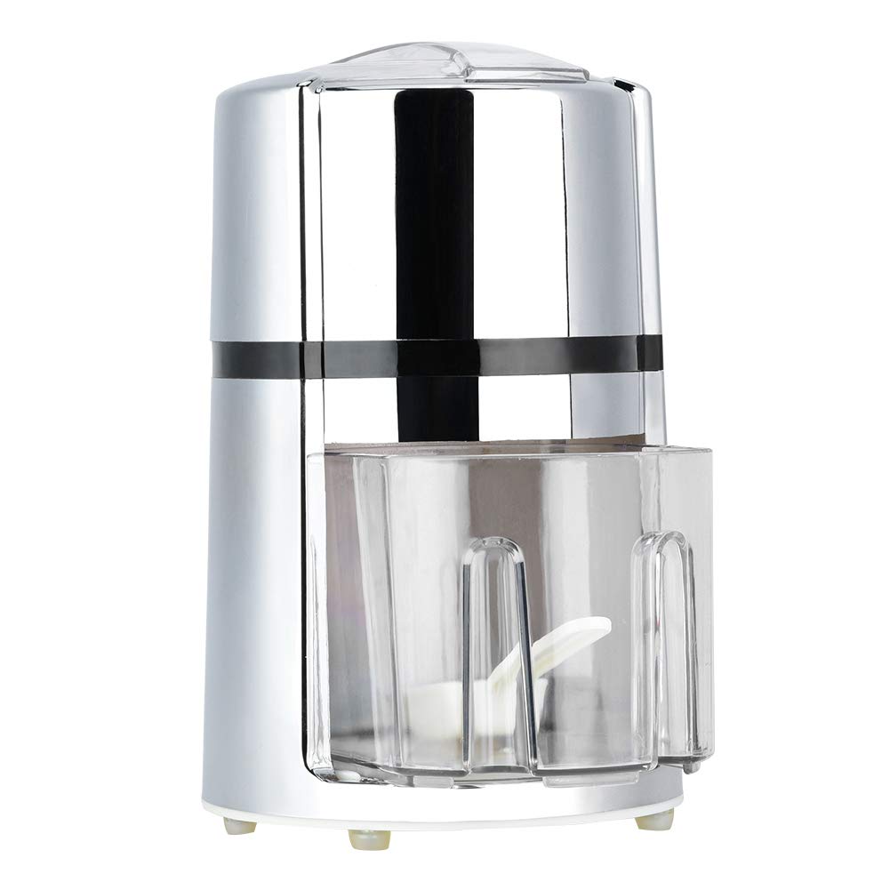Portable Hand Crank Manual Ice Crusher - Stainless Steel & Plastic Snow Cone Maker for Kitchen, Cocktails, and Outdoor Parties - Perfect for Margaritas, Slushies, and Summer Drinks