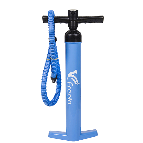 Freein 11' Explorer Inflatable Stand Up Paddle Board with Dual Action Pump & Camera Mount - Blue SUP Package for Lakes, Rivers & Ocean Paddling