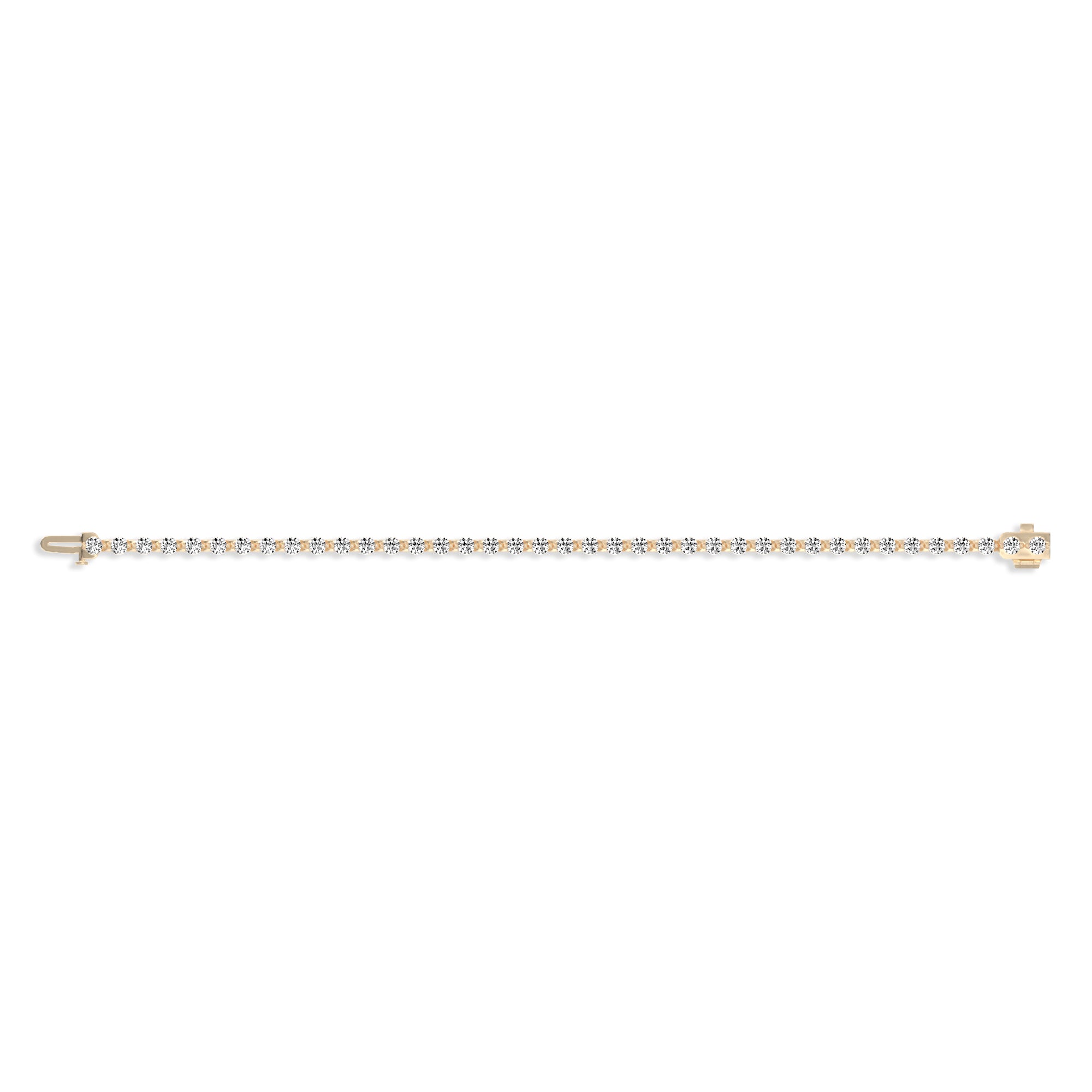 3mm Invisible Set Diamond Tennis Bracelet for Women - Elegant & Dainty Jewelry Gift for Anniversary, Wedding, Party & Special Occasions