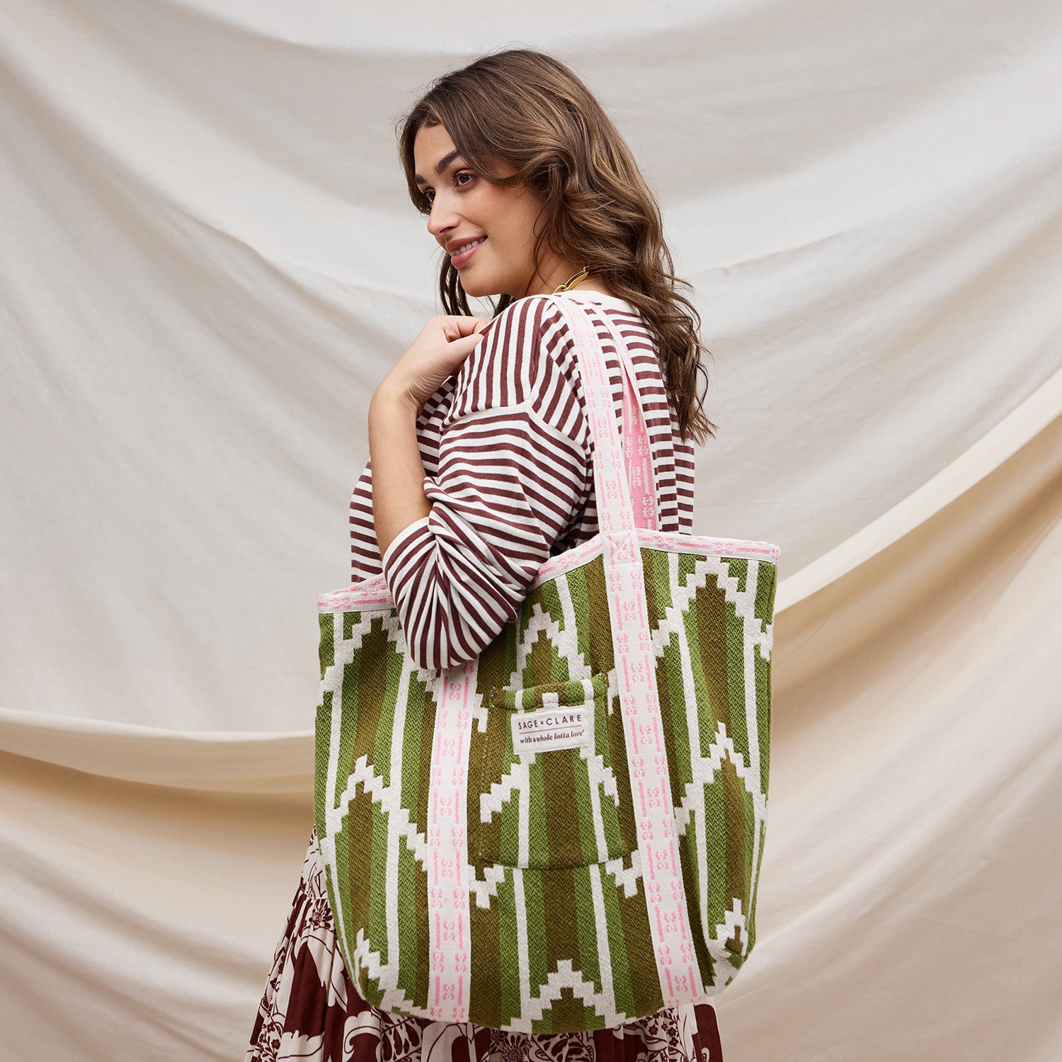 Nisha Woven Tote Bag - Stylish & Durable Palm Leaf Handbag for Women - Perfect for Beach, Shopping & Everyday Use