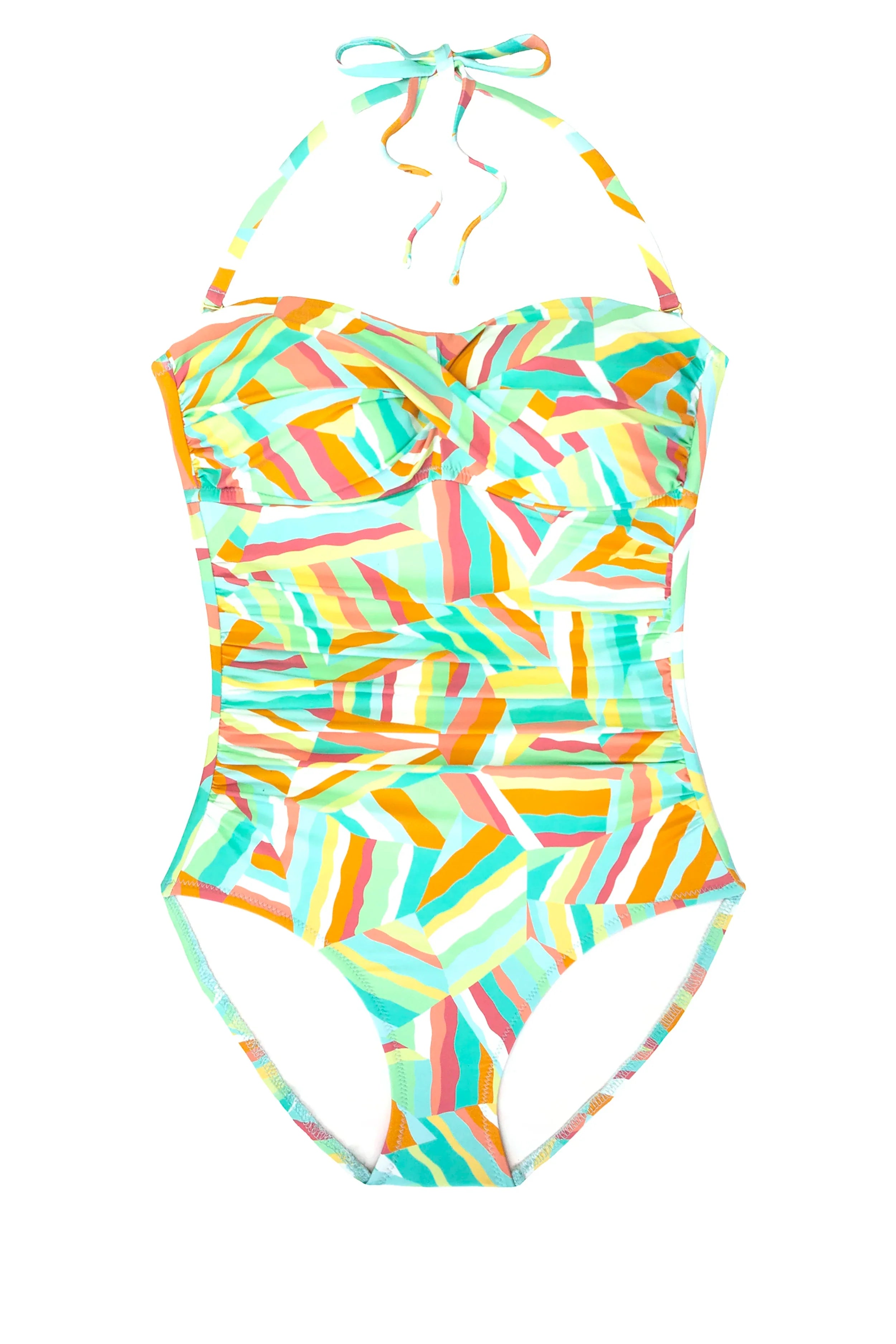 Twist Bandeau One Piece Swimsuit - Stylish Beach & Pool Cover-Up for Women | Perfect for Vacation, Cabana Lounging, and Summer Getaways