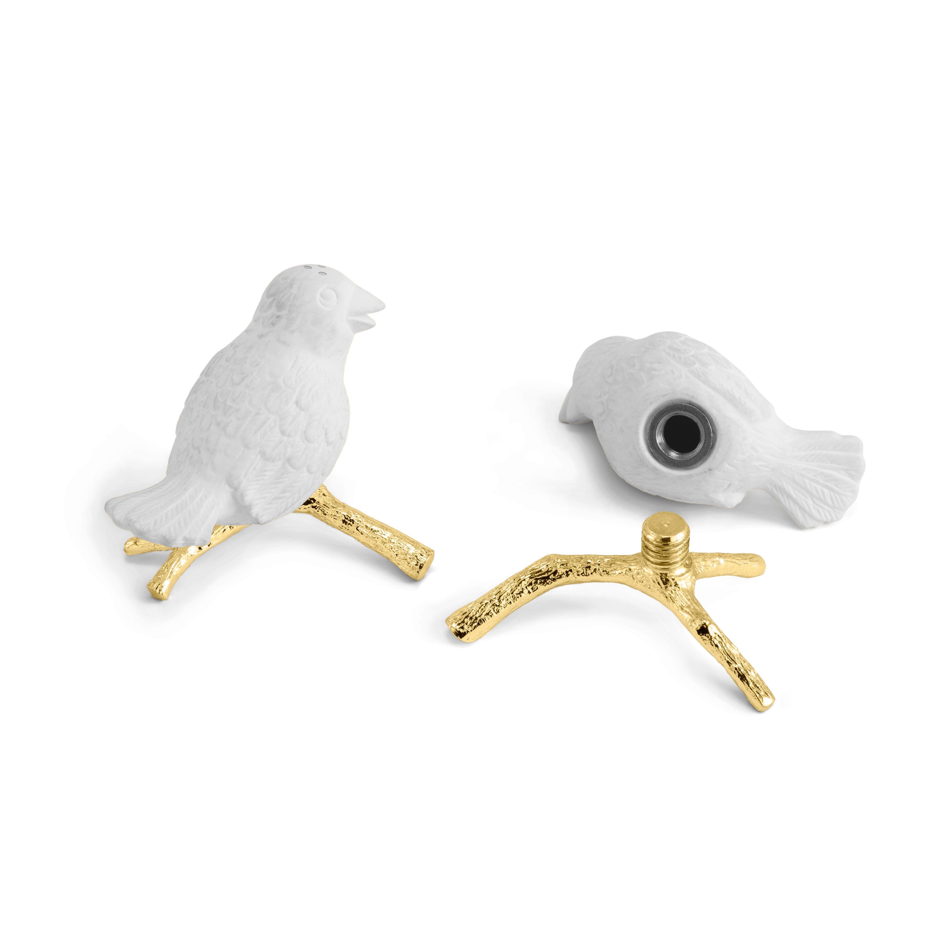 Romantic Lovebirds Salt and Pepper Shaker Set - Cute Couple Gift for Wedding, Anniversary, Valentine's Day - Perfect for Kitchen, Dining Table, and Housewarming Gifts